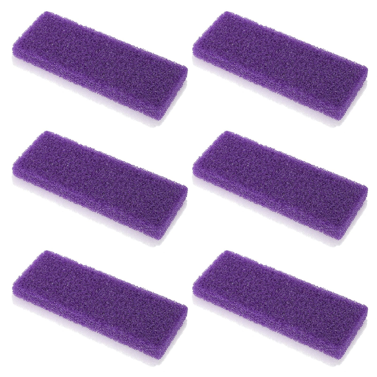 minkissy 6pcs Foot Care Exfoliator Pedicure Cleaner Foot Pumice Dead Skin Remover Scrubber Hard Skin Remover Tool (Purple)