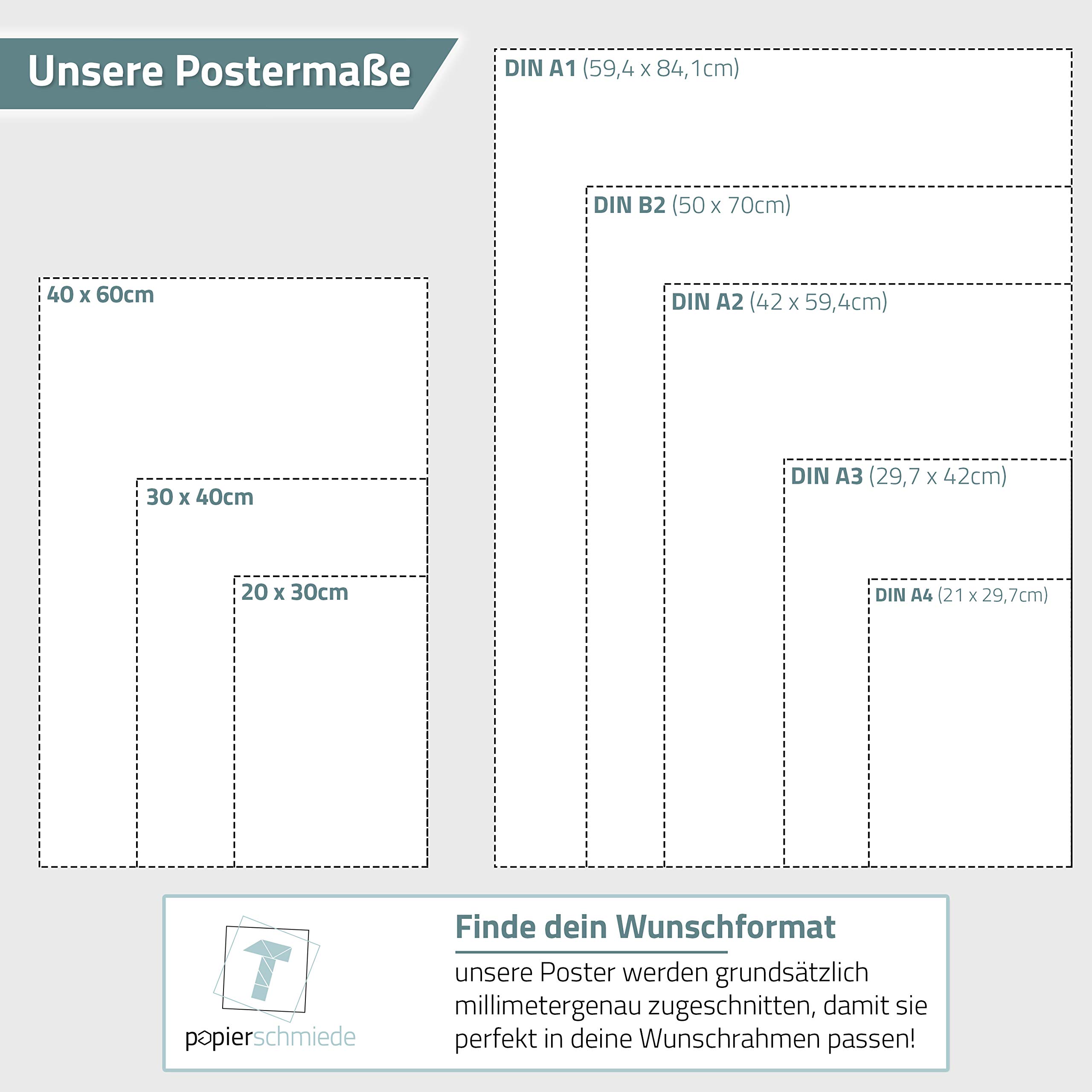 Papierschmiede® Mood Poster Set Italian Orange, Gerahmte Bilder (Rahmen: Farbe wählbar), Wohnzimmer Deko Schlafzimmer, 2x DIN A2 und 4x DIN A3, Italien Toskana Urlaub Amore