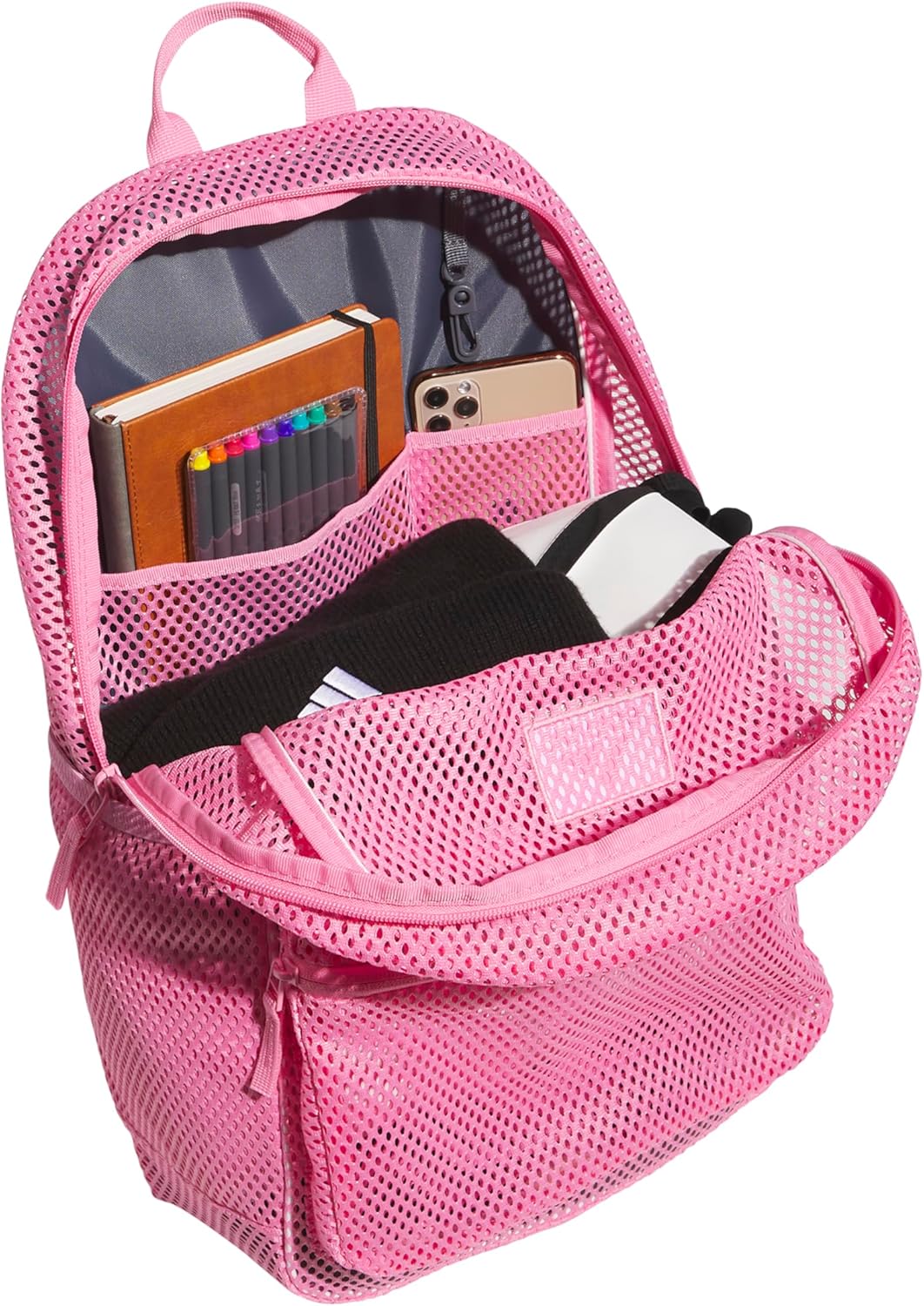 Hermosa Mesh Backpack, see-through transparent festival beach book bag