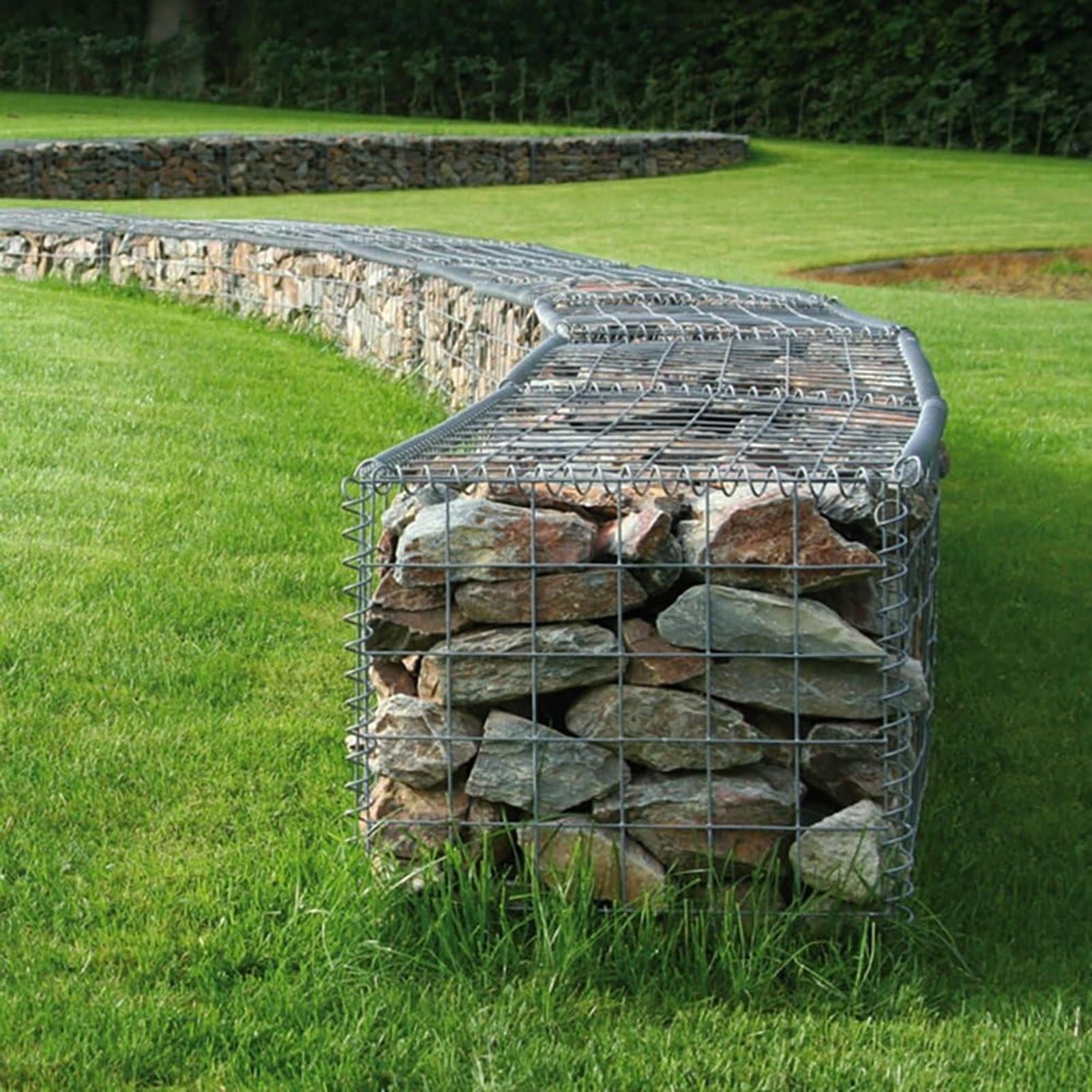 Malla Modular Espirales Acero Galvanizado Cesta Gavión