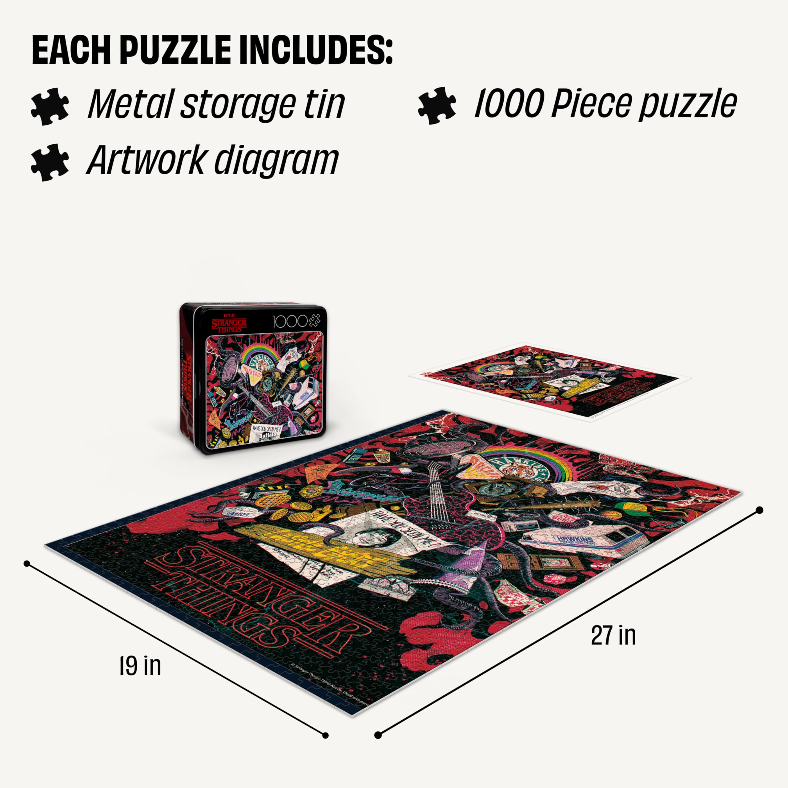 Amazon | Buffalo Games Stranger Things Merch、Castle Byers、1000