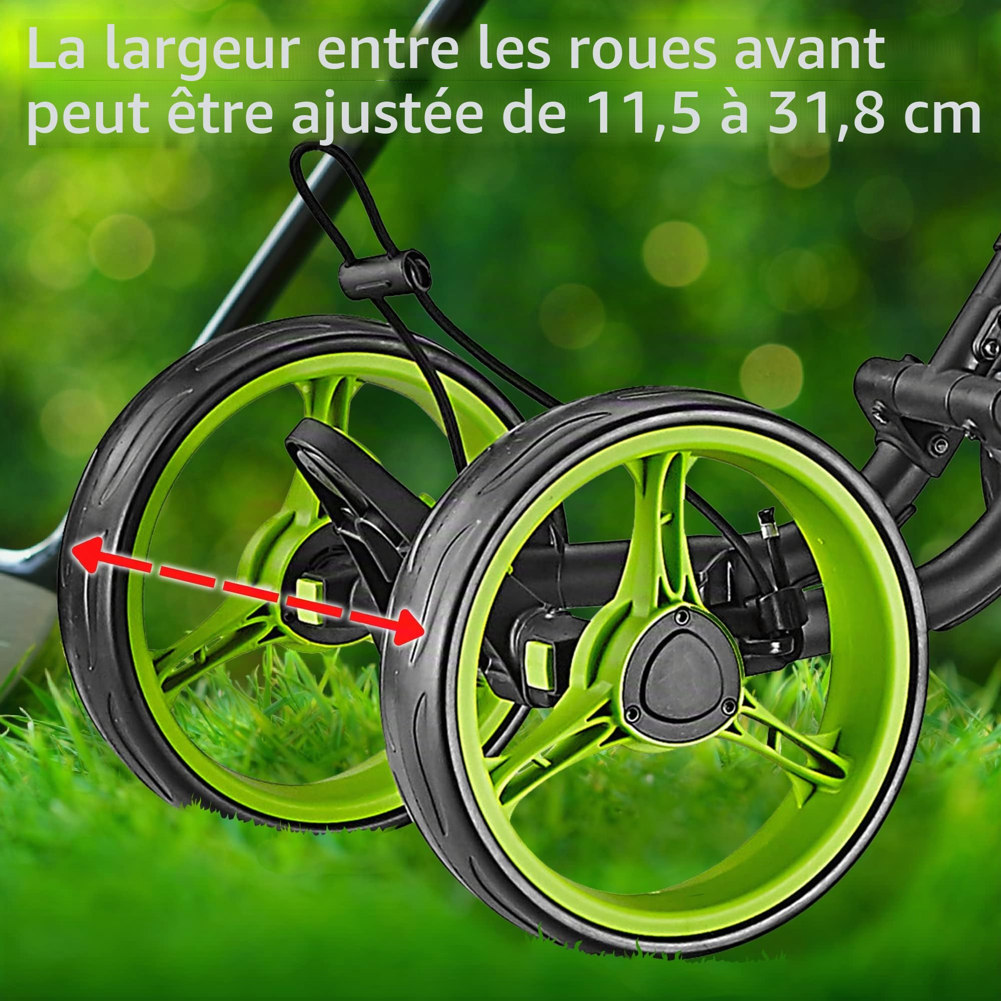 CaddyTek - Chariot de Golf Ultra léger à 4 Roues Explorer V8