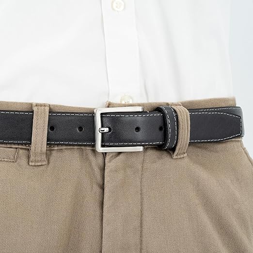 LINDENMANN Heren lederen riem/Herenriem, lederen riem gebogen XL, 2 LINDENMANN Heren lederen riem/Herenriem, lederen riem gebogen XL, 2