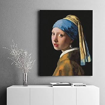 Amazon | 数字油絵 ヨハネス・フェルメール ‎真珠の耳飾りの少女