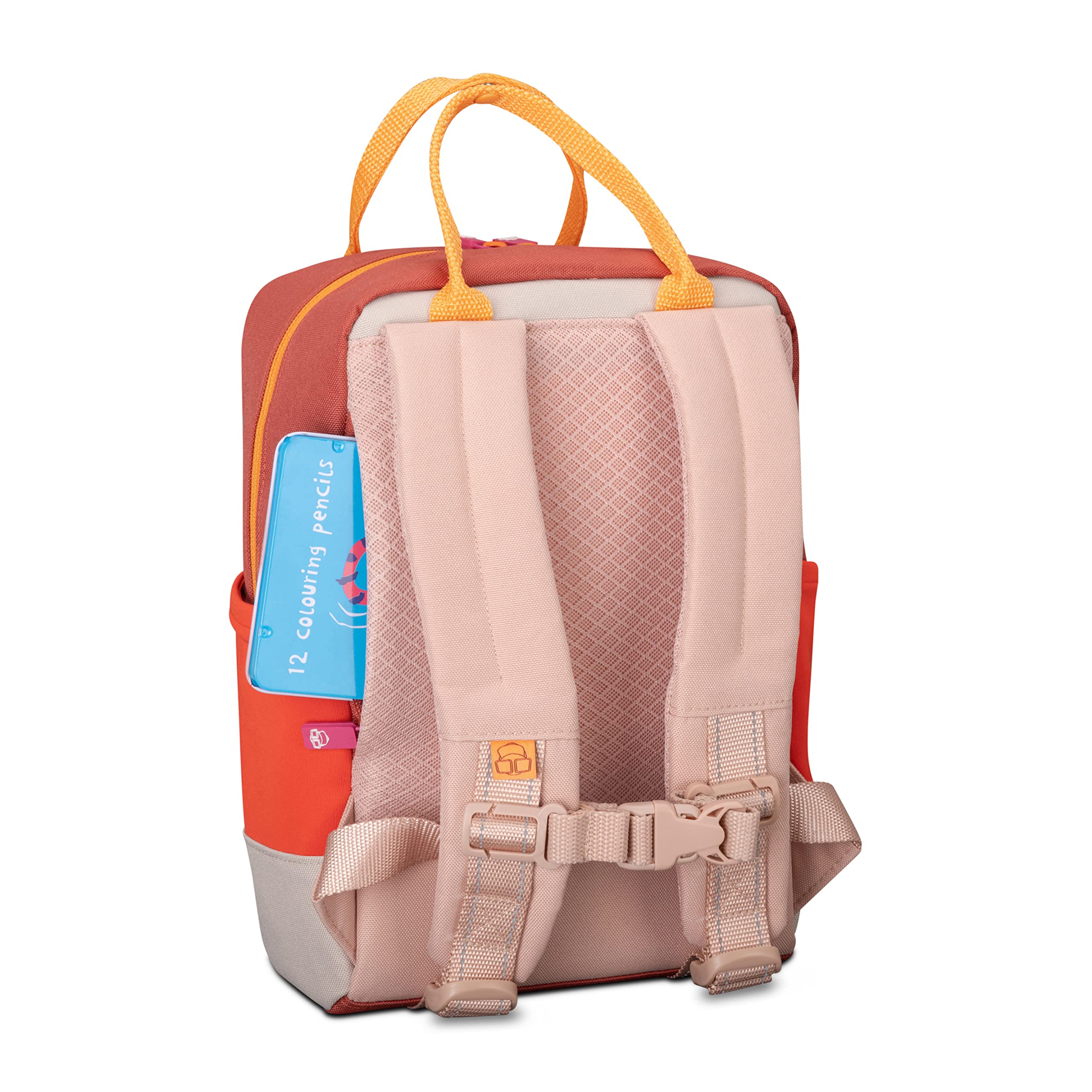 Johnny Urban Mochila Infantil Niñas & Niños Rojo - Junior Linus - Mochilas Niños Guardería & Escuela Primaria y Escolares - 7l - Repelente al Agua