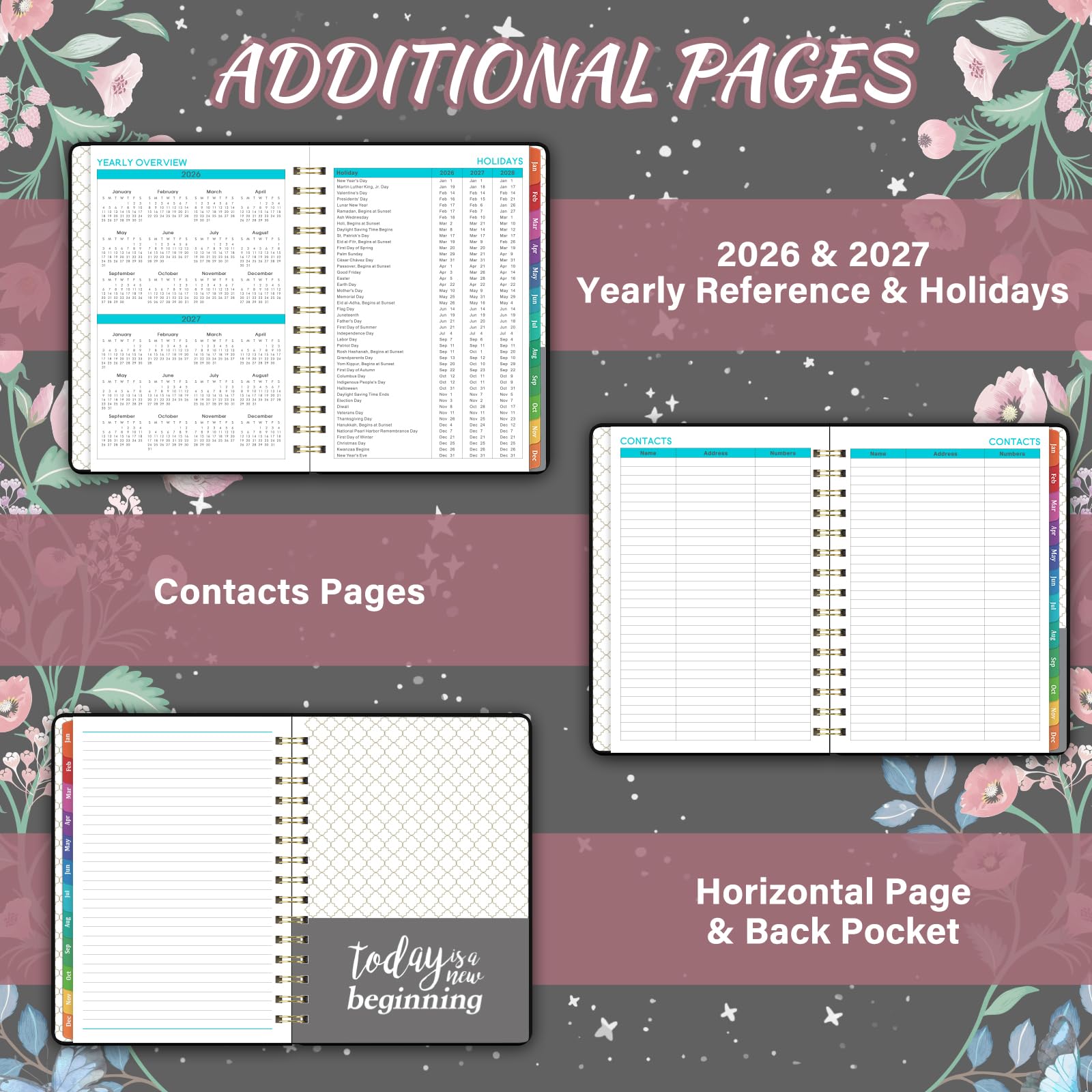 2026 Planner Weekly And Monthly, JAN. 2026 - DEC. 2026, 6\" X 8.4...