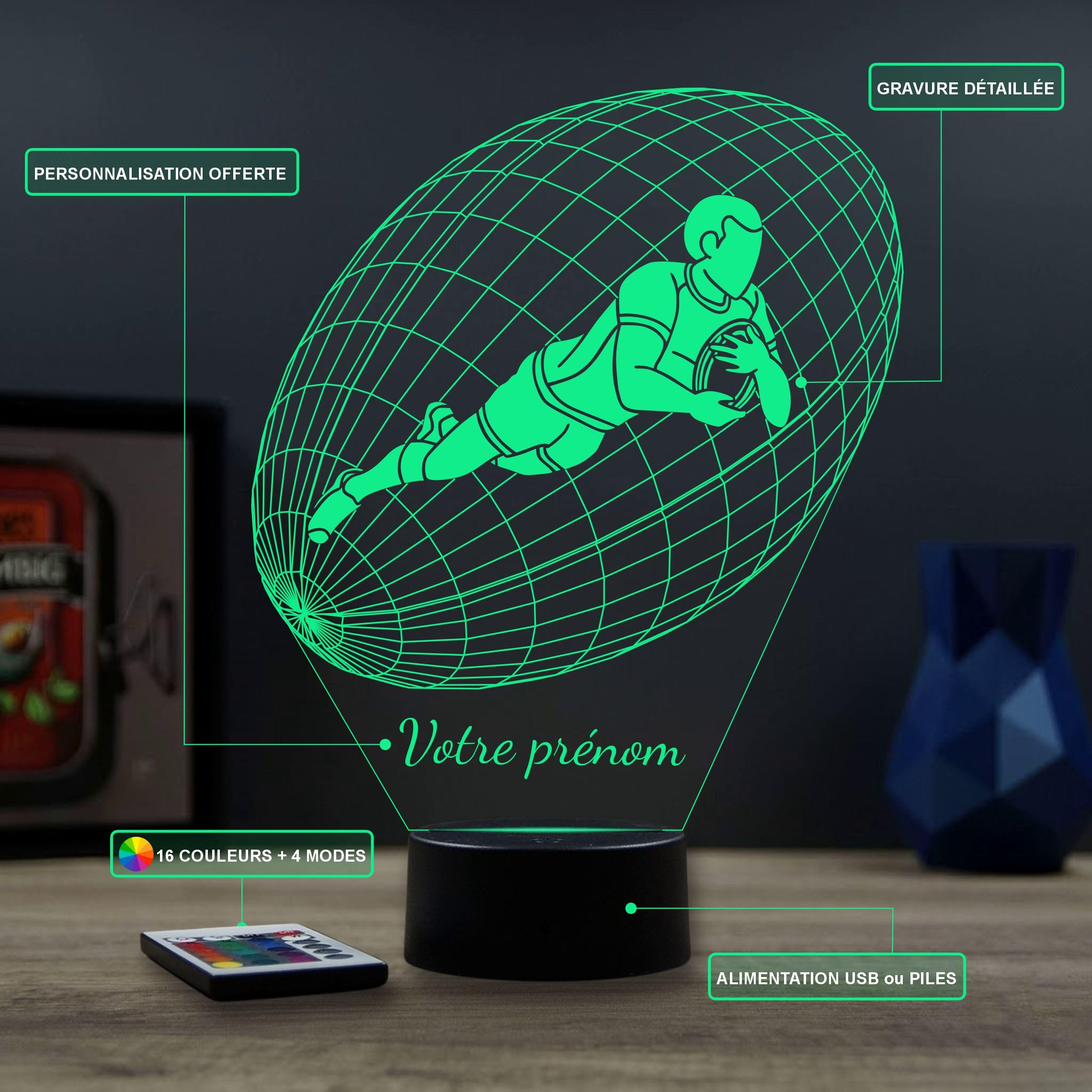 Cadeau Original Judoka Lampe 3D Judo Personnalisable - Veilleuse 16 Couleurs Avec Nom Ou Message, Idée Cadeau Sportif Lampe Nom Personnalisé Sport Cadeau Original Judoka Lampe 3D Judo Personnalisable - Veilleuse 16 Couleurs Avec Nom Ou Message, Idée Cadeau Sportif Lampe Nom Personnalisé Sport