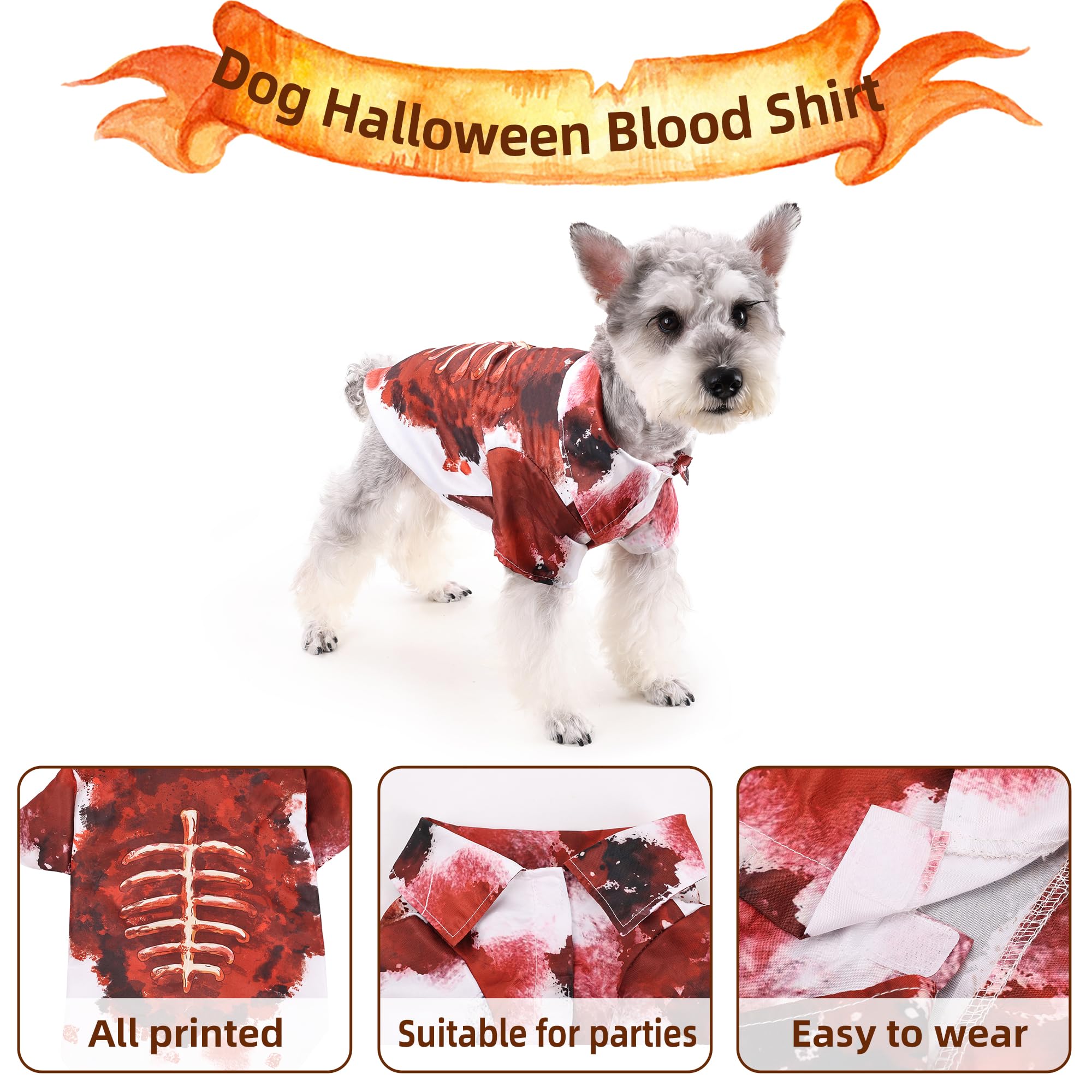 Halloween-Kostüm Für Hunde - Kapuzenpullover Mit Skelett, Leuchtend, Größe L