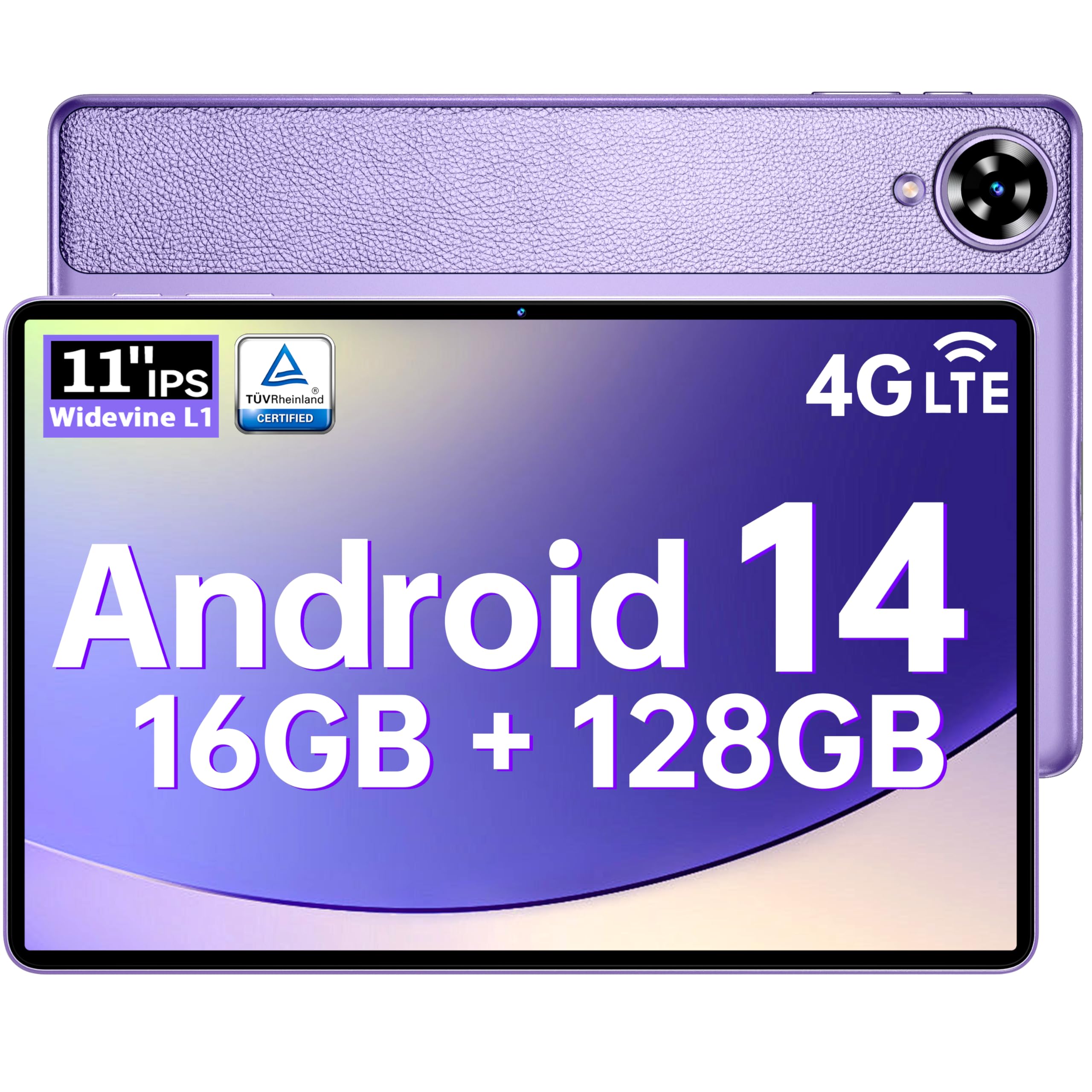 OUKITEL OT11 Tablet 11 Inch Android 14 Tablet, 16GB+128GB (TF 1TB 