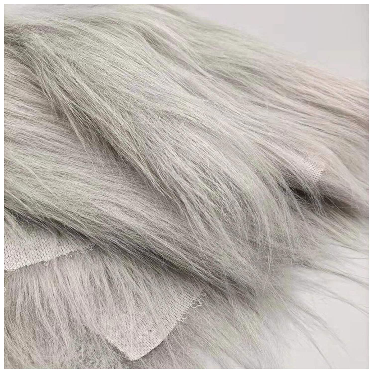 Amazon.com: AITAF Grey Shaggy Faux Fur Fabric by The Yard - 50 cm