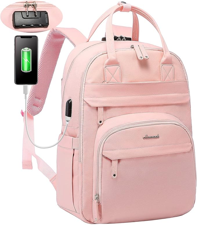 LOVEVOOK Laptop Backpack Women, Women's Backpack with 15.6 Inch Laptop