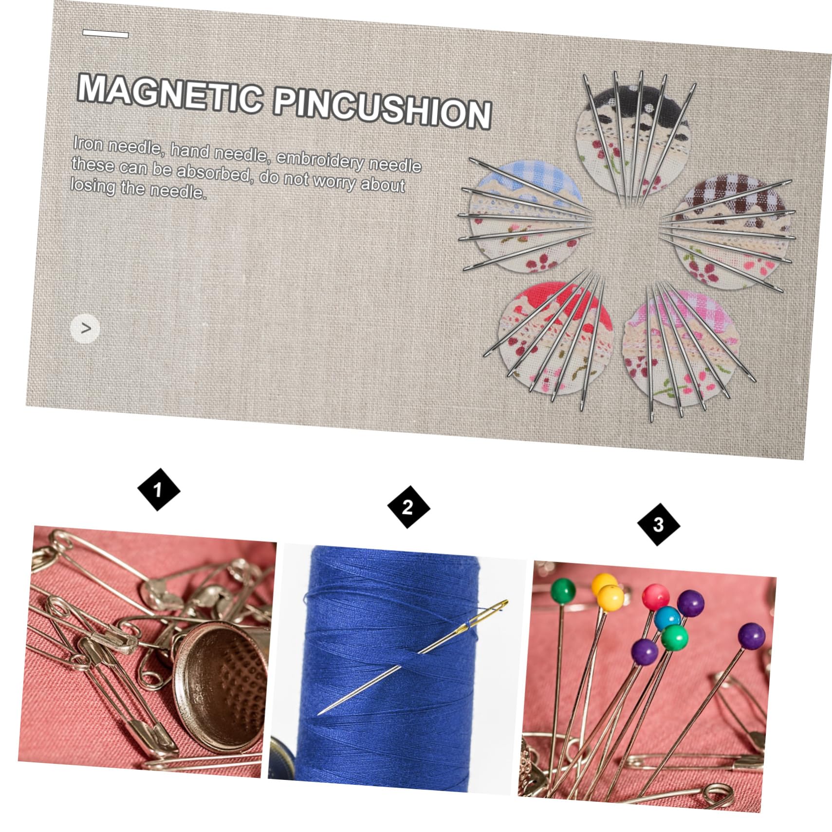 Operitacx 10pezzi Magnetic Needle Organizer Per e Conservazione Accessorio Per e Appassionati