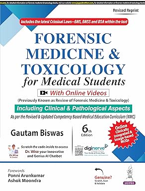 FORENSIC MEDICINE & TOXICOLOGY FOR MEDICAL STUDENTS