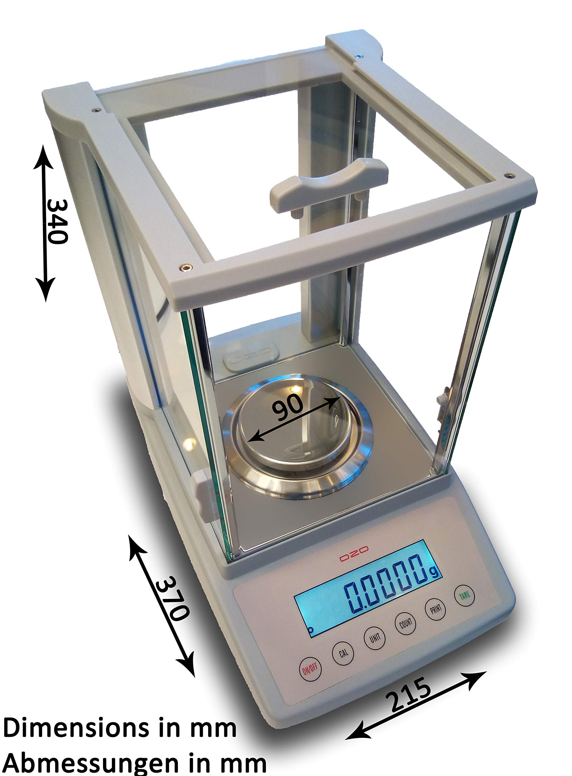 DZD DJ-BF 0,0001g Analysewaagen mit automatischer Justierung, Modelle von max. 100g bis 300g (DJ224BF (220g/,0001g))