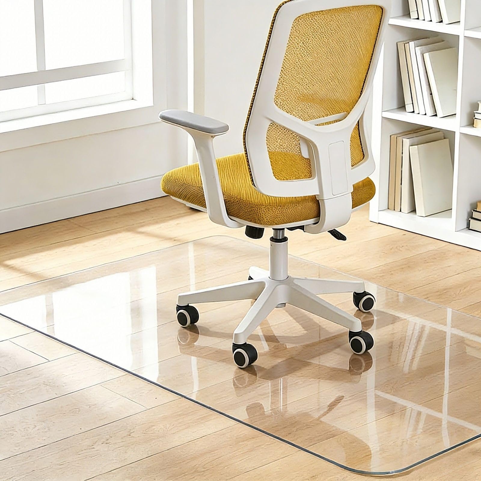 Clear Office Chair Mat Protector Computer Chair Mat 42in 72in Waterproof and Clear Floor Mat Carpet Cover Wipeable