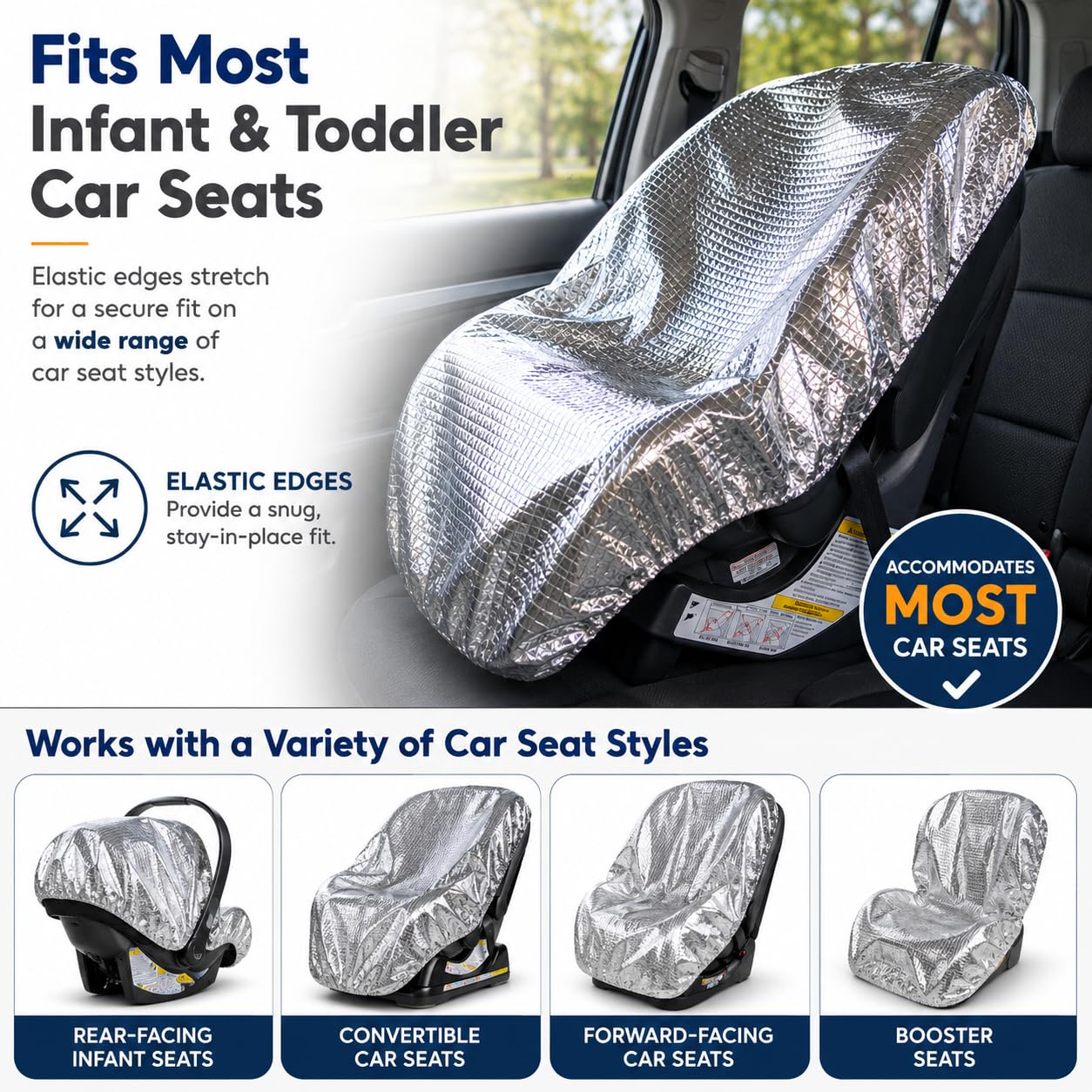 Mommy's Helper MOH-10704 Kindersitzabdeckung Hitzeschutz