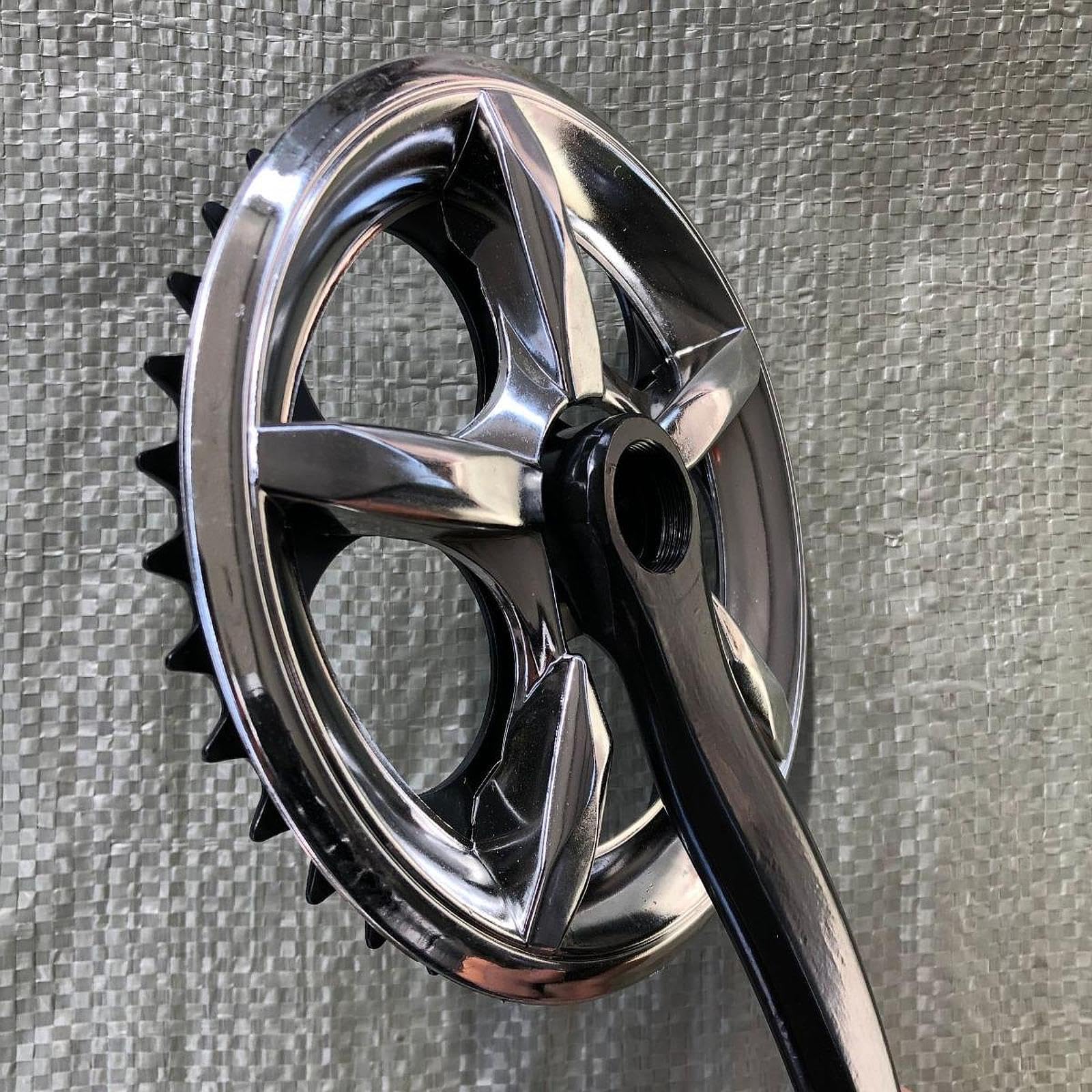 harayaa Guarnitura 152mm Parte di Ricambio Leggera Alte Prestazioni Facile da Installare Componente Braccio della Pedivella Regolabile Accessori per La Ripara