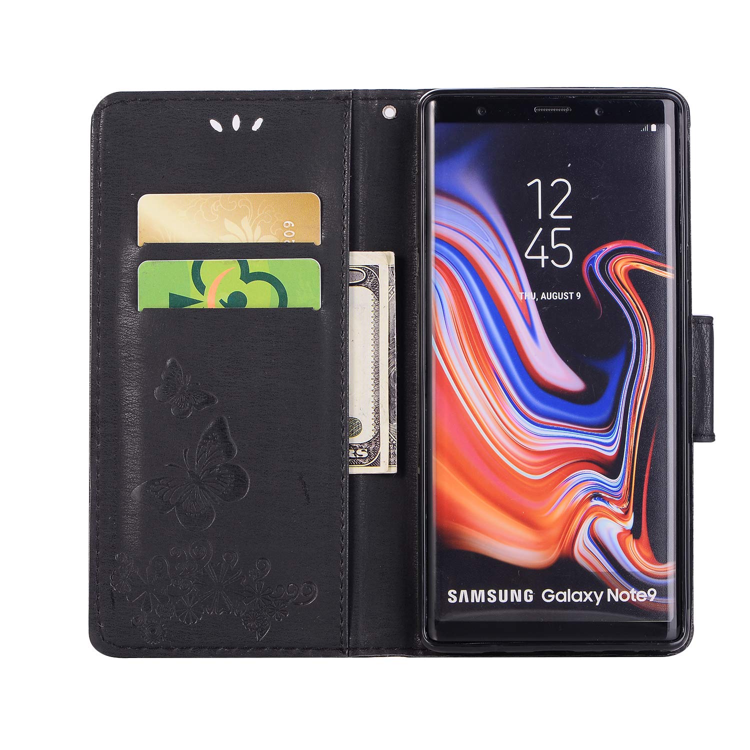 Amazon.co.jp: Galaxy Note9 Case, Folio Stand Function, PU Leather