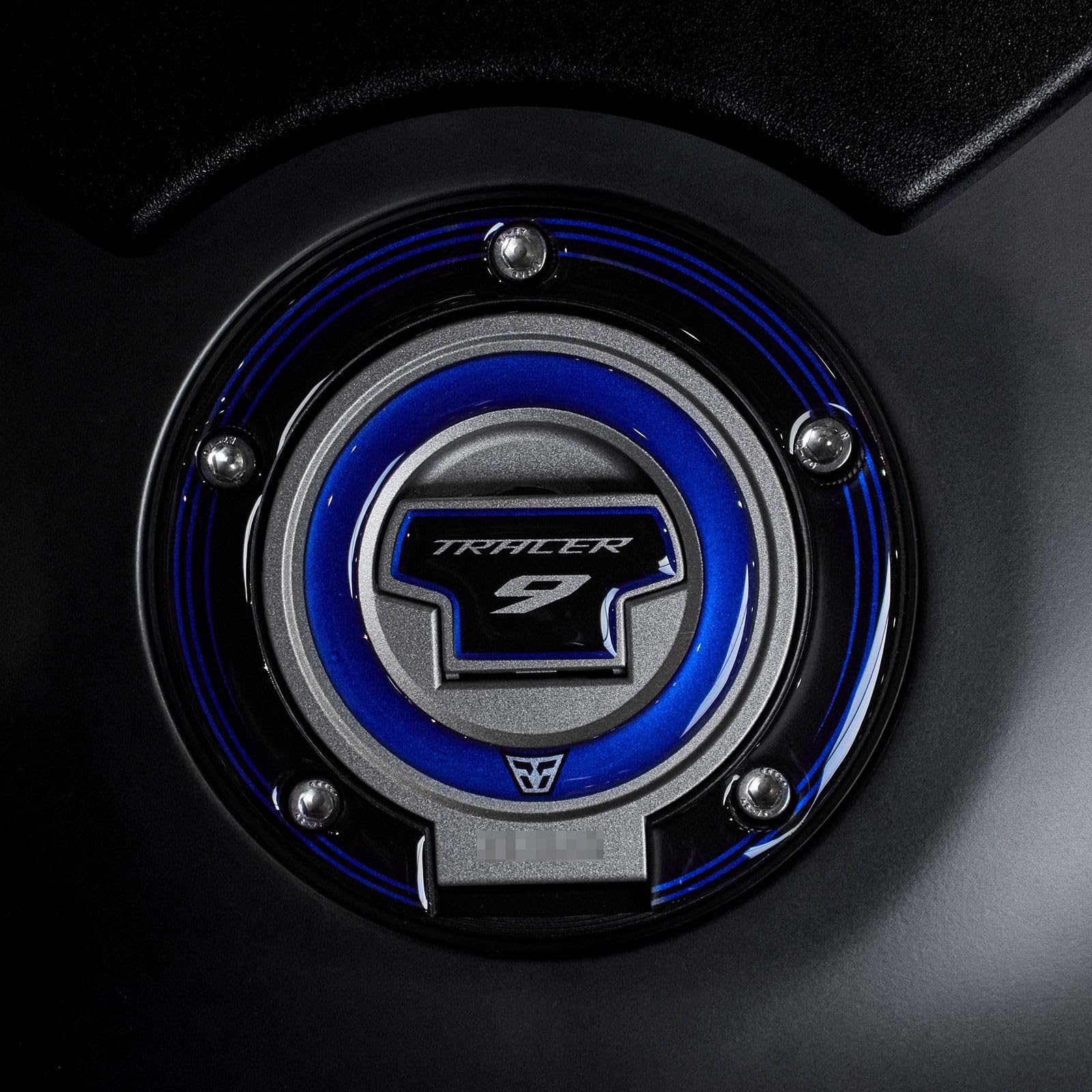 Resin Bike 3D Aufkleber Set - Tankdeckel Schutz Für Yamaha Tracer 9 (2022-2023) In Blau
