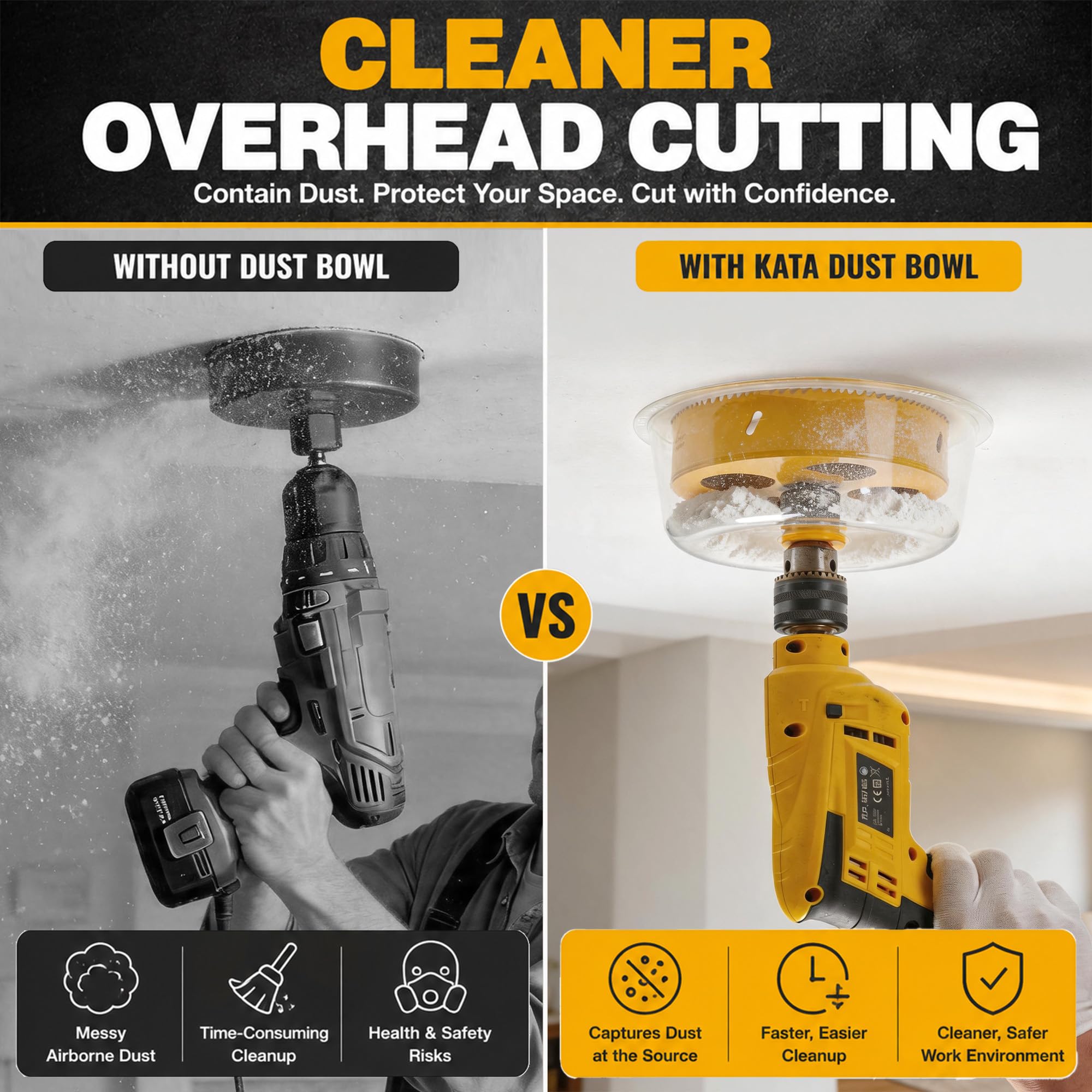 KATA 6" Hole Saw - Recessed Light Installation -7