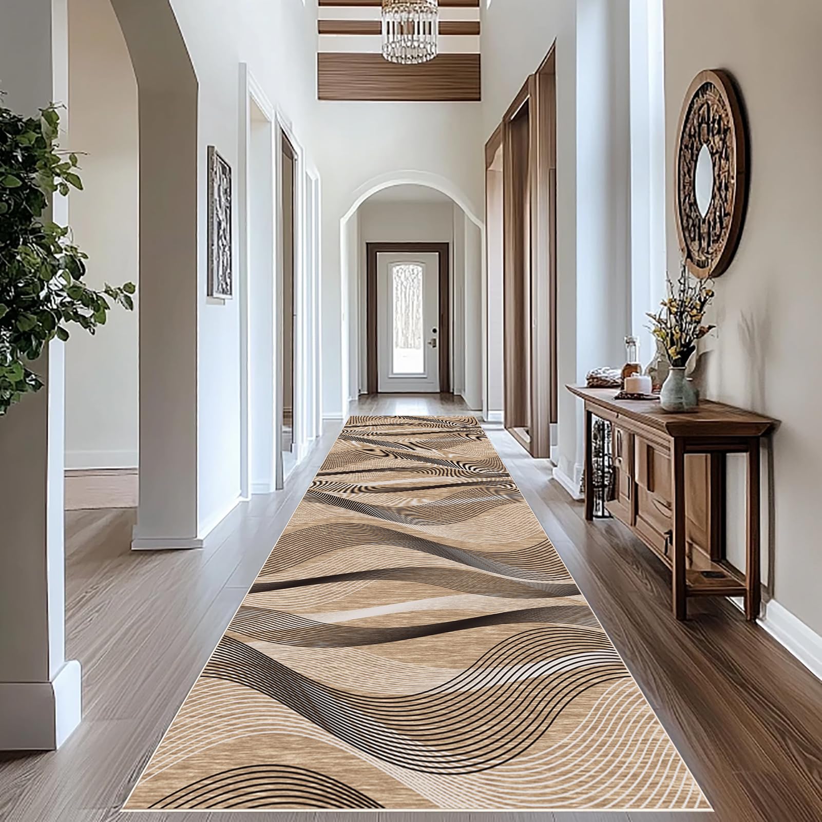 Rug Runners for Hallway Non Slip Carpet Runners for Hallways Long Kitchen Rug Washable Hall Runner mat 40 x 80 cm Area Rug Absorbent Carpet Floor Mat Narrow Corridor Rug Runner for Entrance Stair