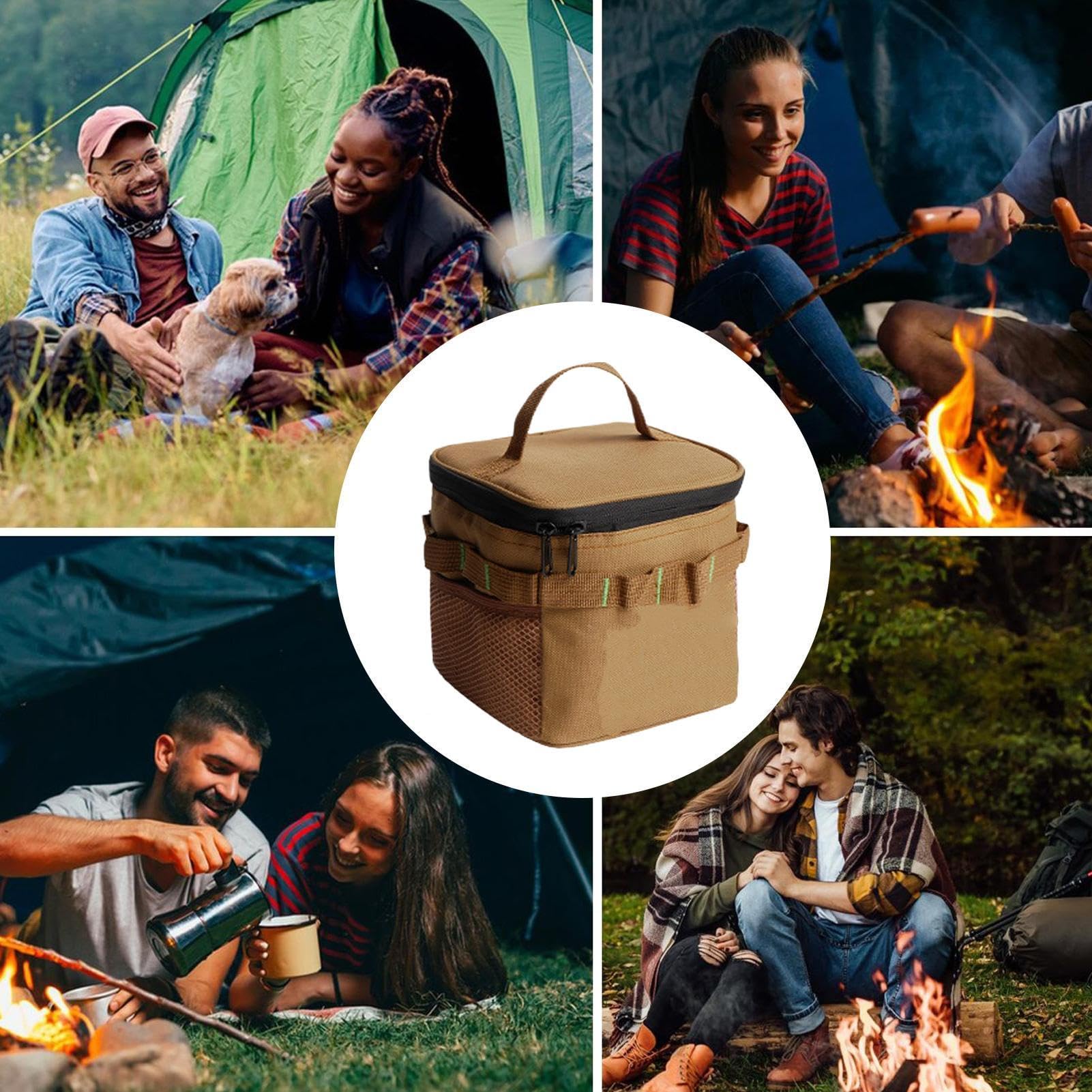 Contenedor para Especias de Camping Set Organizador Impermeable Para 6