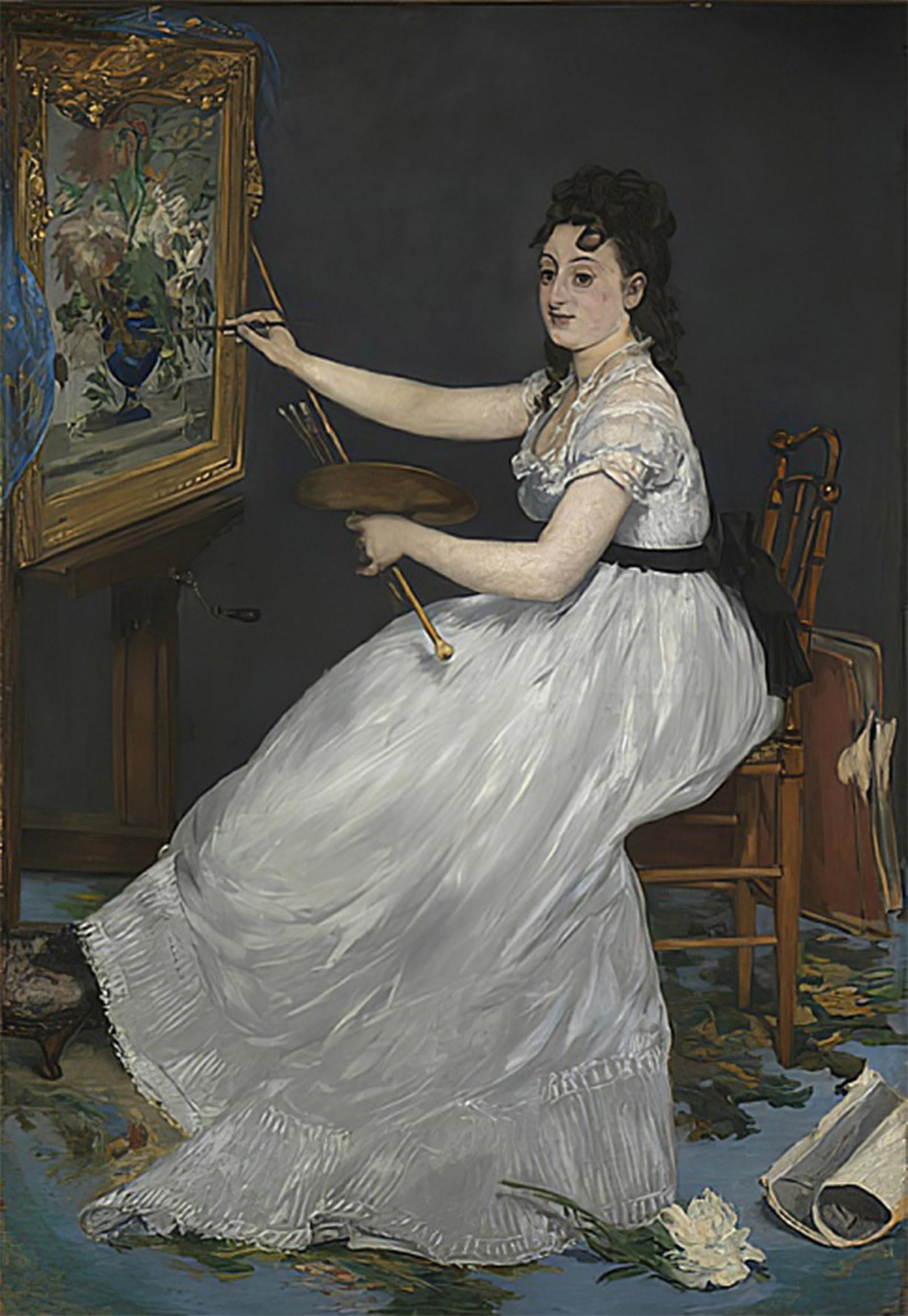 Artxlxxbn No Frame Famous Art Print Poster Vintage Wall Art Eva Gonzalès By Edouard Manet Canvas Art Poster For Home Decor 60X90cm