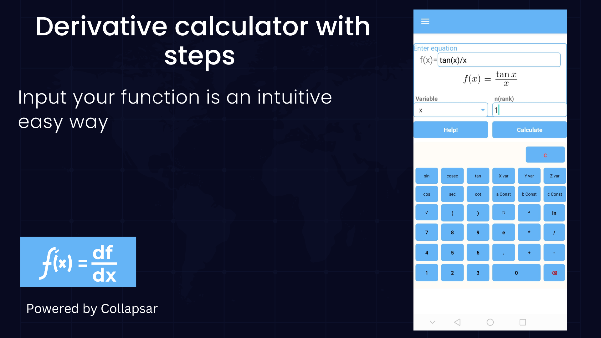 Derivative Calculator Math With Steps App on Amazon Appstore