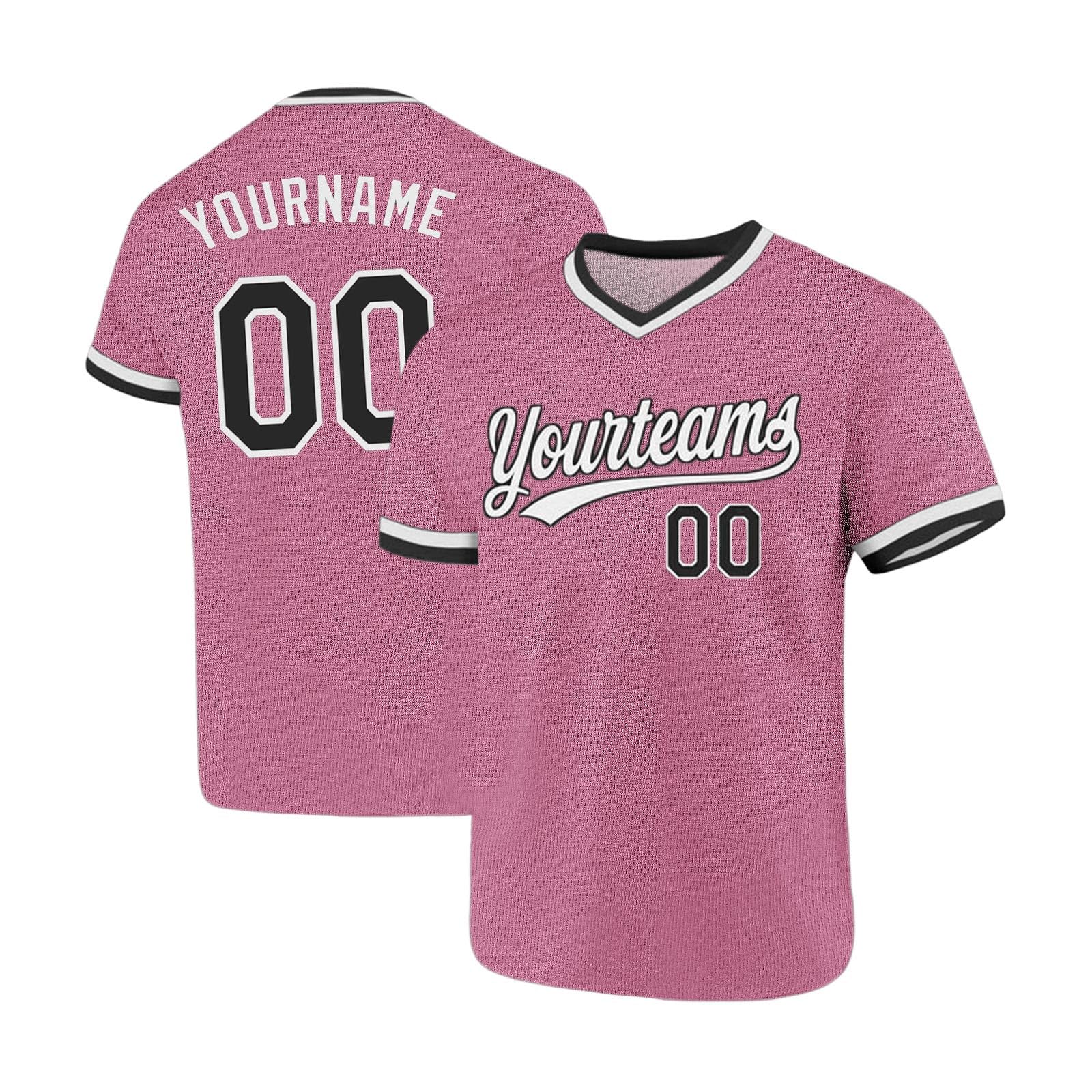 Personalised Jersey Men Custom T Shirt with Team Name Number Design Your Own Personalized Baseball Shirt,V Neck Short Sleeve,Long-Lasting Printing,Breathable,Moisture-wicking,Custom Football Jersey