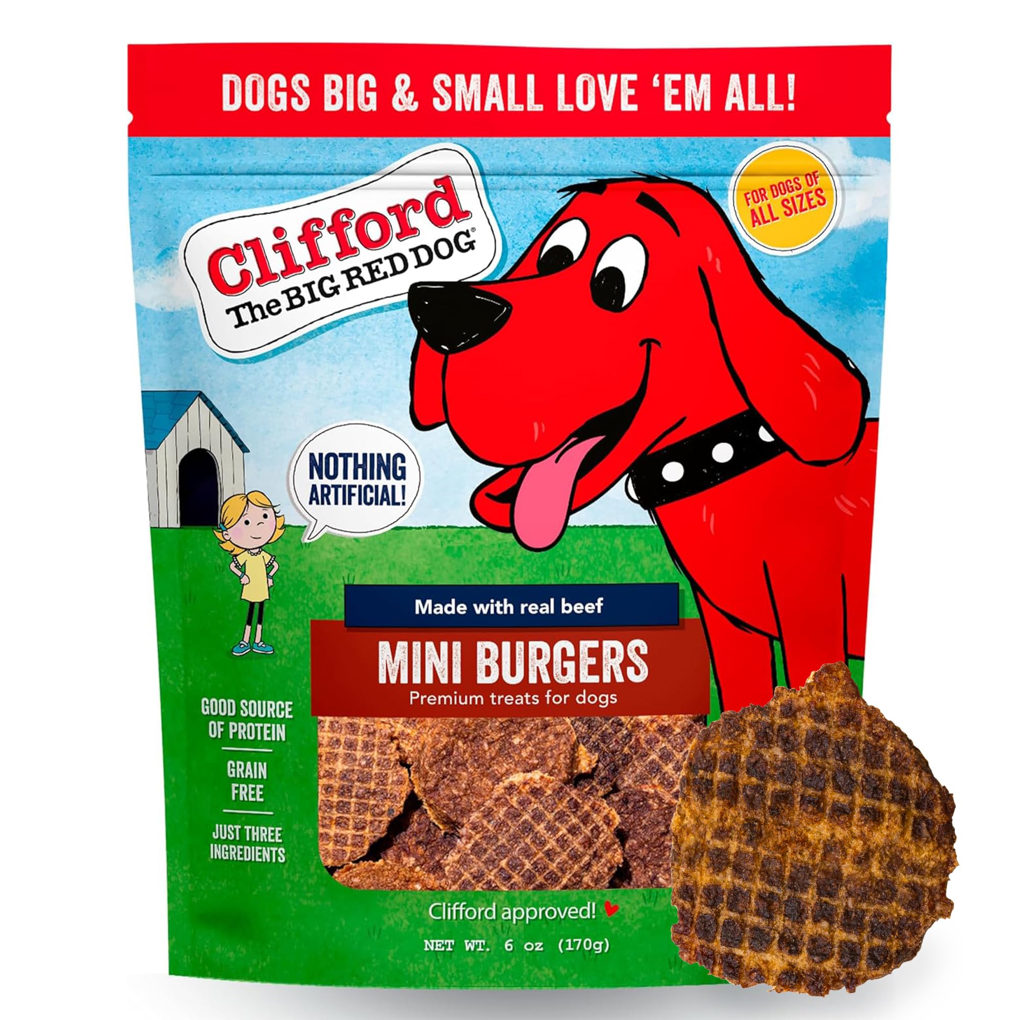 Clifford The Big Red Dog Soft Training Treats for Puppies and Dogs – Healthy, High Protein, Grain Free, Soft Puppy Treats for Small Dogs and Large –