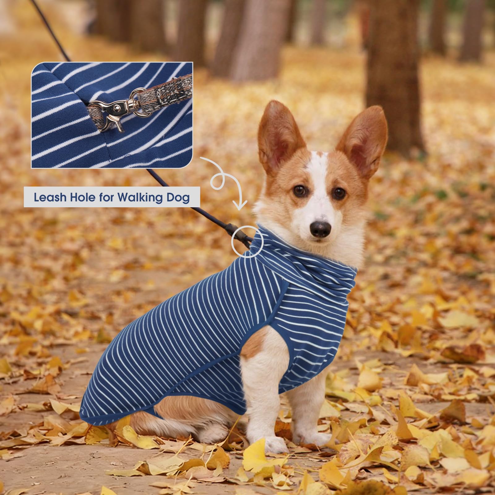 Hjyokuso Dog Fleece Vest Sweater Stretch Sweatshirt, Warm & Lightweight Pullover Pajama Coat - Image 4