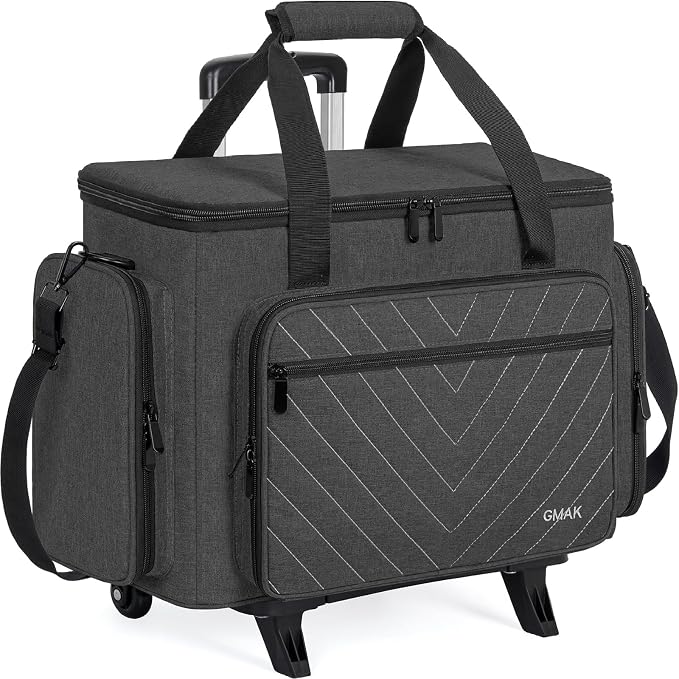 Machine Case Small Amazon.com: GMAK Sewing Machine Case with Detachable Dolly, Rolling ...
