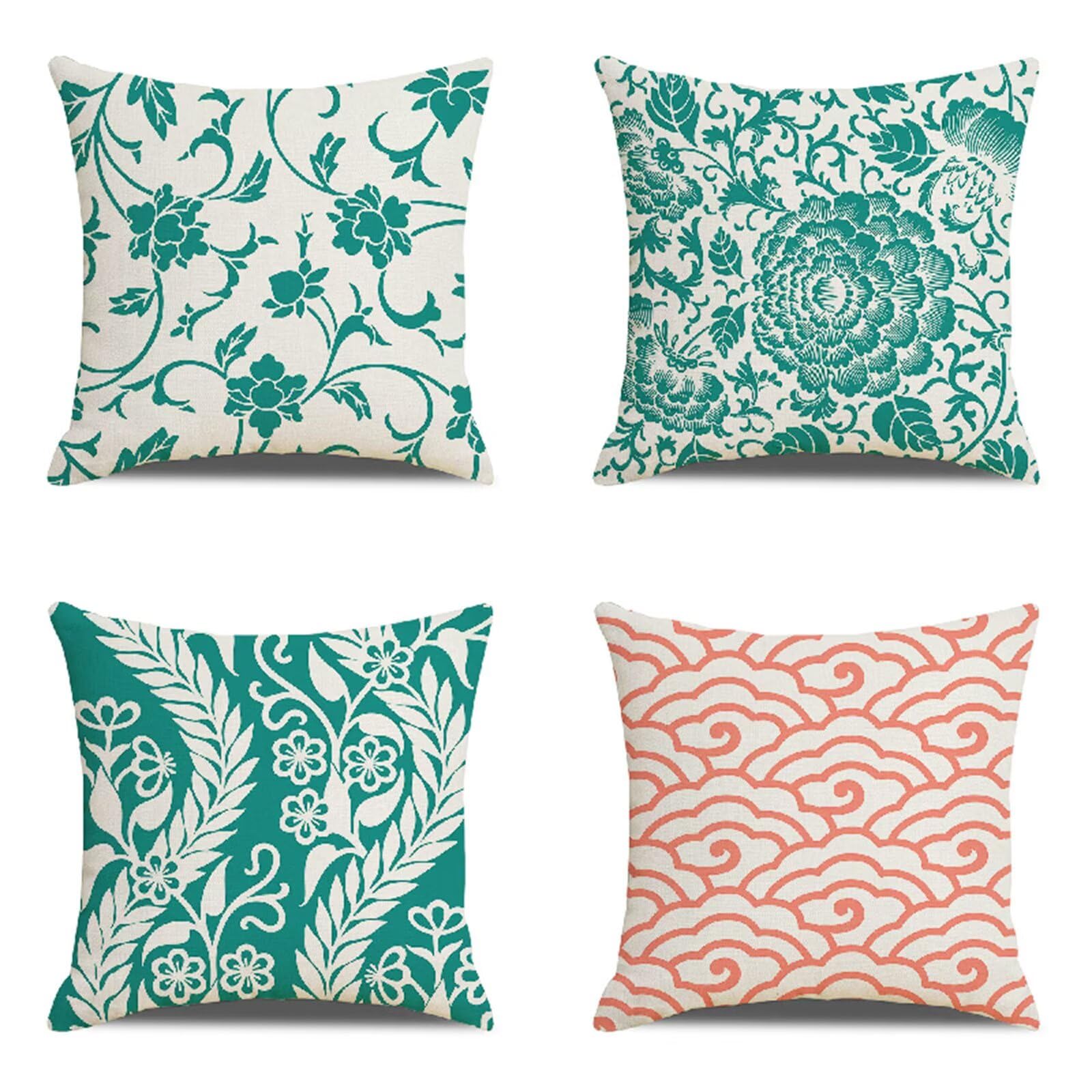 Housse coussin extérieur imperméable douce et résistante aux taches de terrasse
