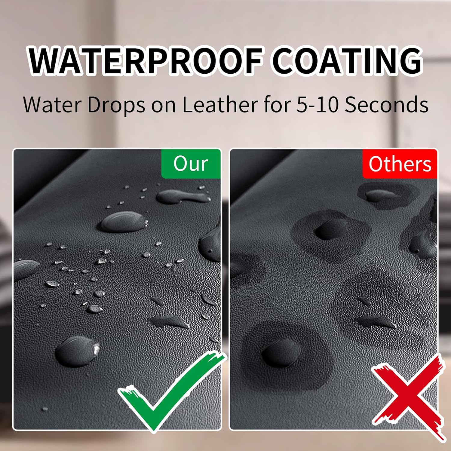 8.5oz Leather Recoloring Balm with 100ml Mink Oil,Black Leather Repair kit for Furniture and Car Interior,Leather Couch Scratch Repair,Leather Dye Paint,Mink Oil for Leather - Image 6