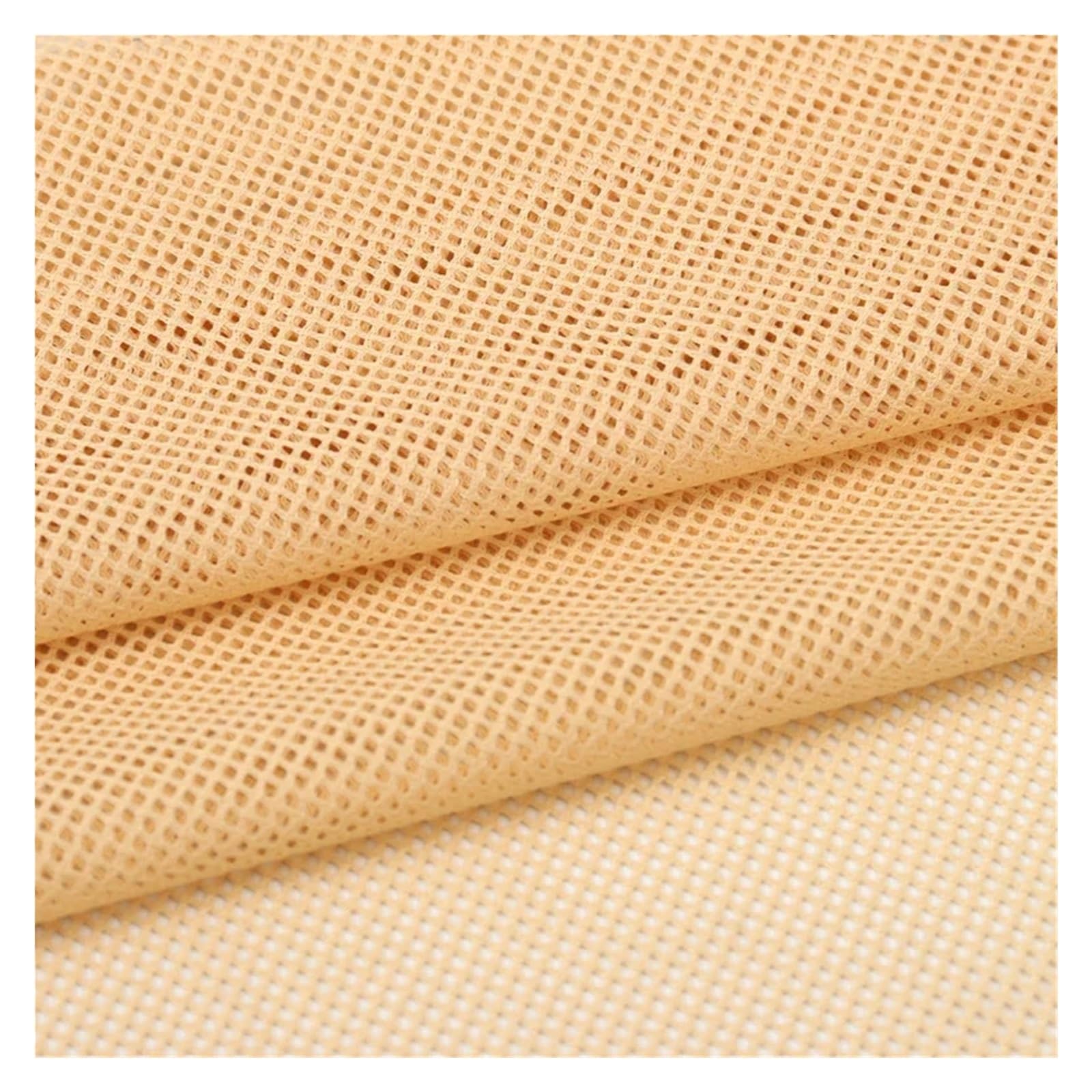 Tela de malla de baja elasticidad de 155 x 45 cm, tela de punto transpirable para coser mosquiteros, cortinas, camisetas, ropa deportiva y manualidades (16,155 x 500 cm)