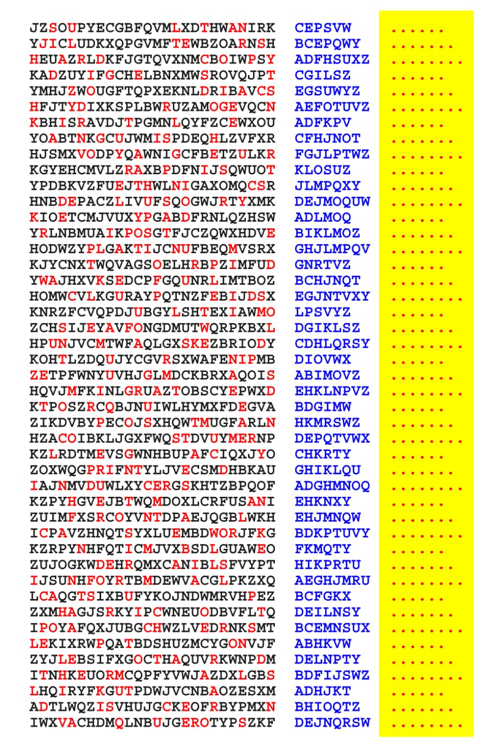 Squint-Word Puzzles: 073