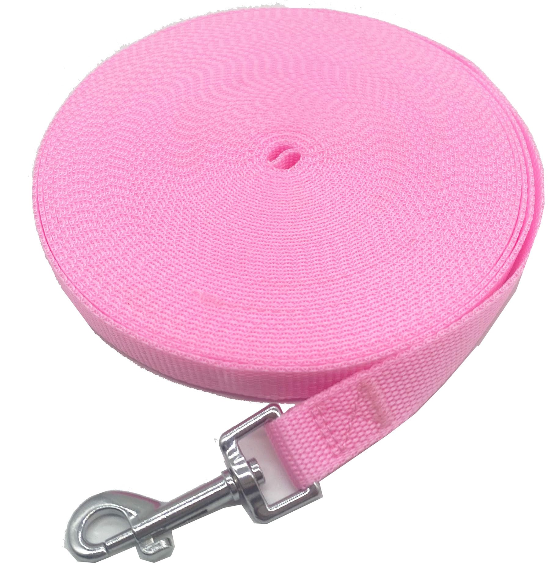 SALO Correa de entrenamiento de nailon para perros pequeños, medianos y grandes, 1 pulgada de ancho, 20 pies, 30 pies, 40 pies y 50 pies de largo, correa para perro/cachorro para entrenamiento de