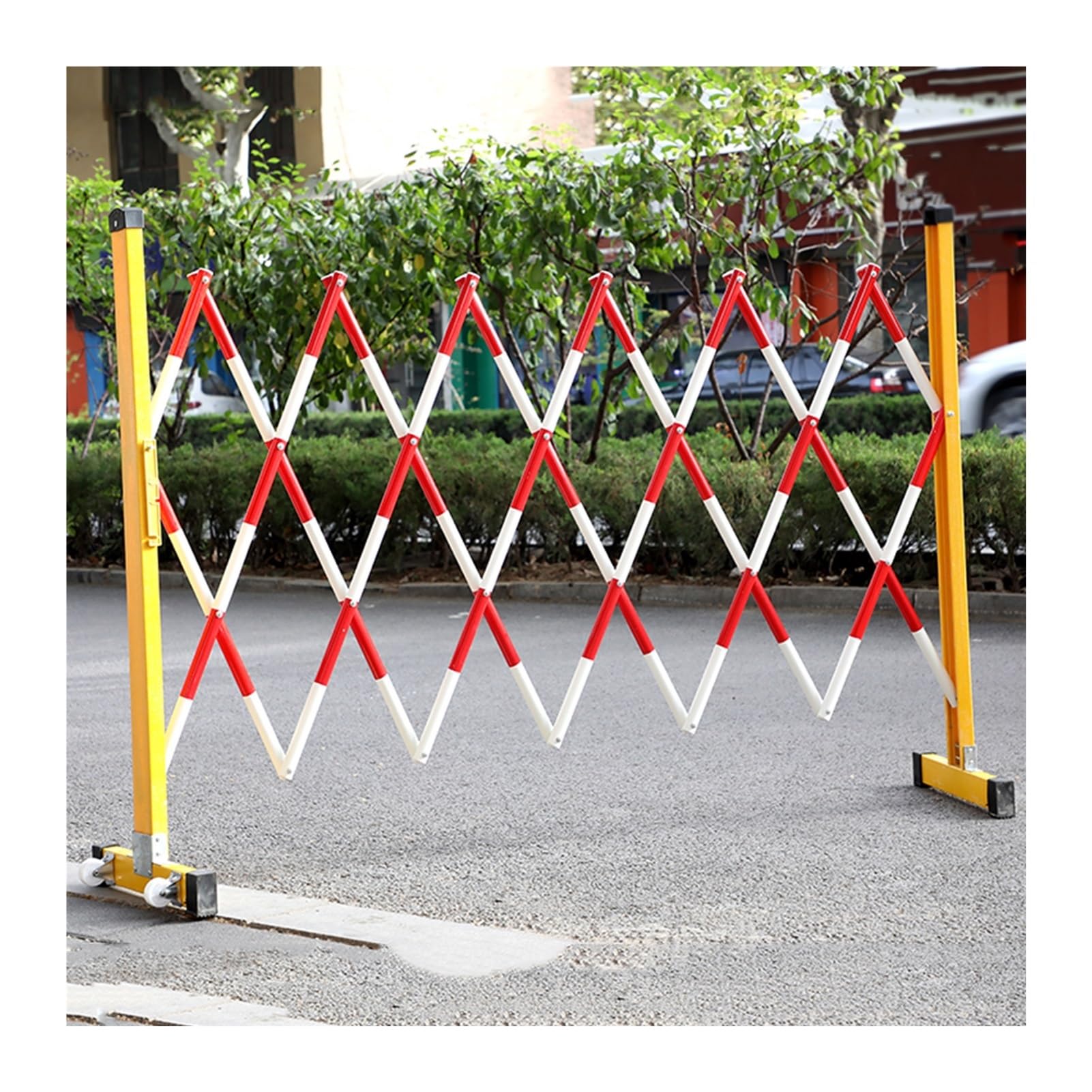 VEVOR Sicherheitstor Faltbar - 170x131 Cm, Abschließbar Mit 360° Rollen