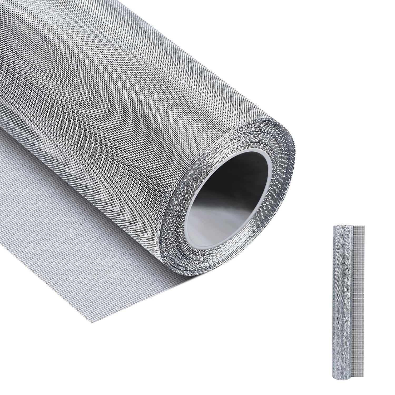 VESPERPRO Mosquito or Wind and Door Furniture Steel Net Wires & Meshes, for Living/Balcony Room Window Stitched (2x2 Feet)-image-3