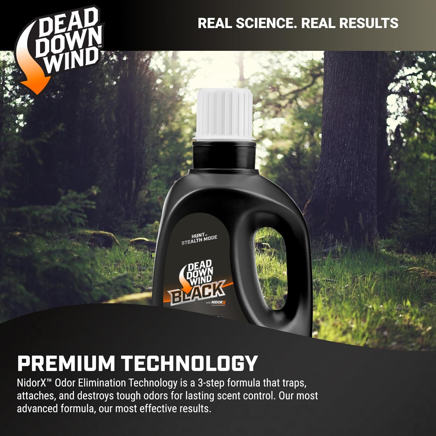 DEAD DOWN WIND BLACK Premium Unscented Laundry Detergent (40 Oz) - Scent Eliminating Liquid Detergent for Clothing and Gear - Durable Hunting Scent Eliminators - Advanced Hunting Gear - Image 3