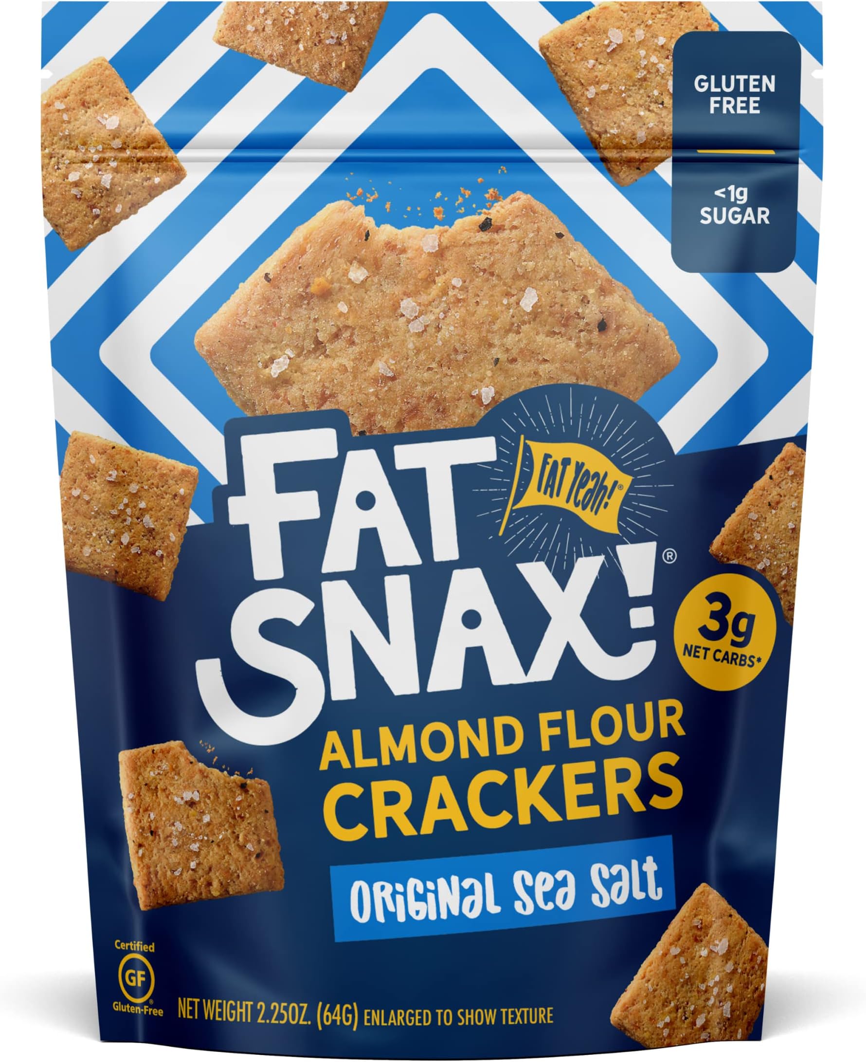 WHY? SNACKS LowCarb Keto Crackers, ORIGINAL CHEDDAR, 6