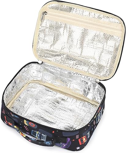 Miniatura 4 de CAMTOP Monster Truck - Lonchera para niños y niñas, con aislamiento, bolsa de almuerzo reutilizable, kit de bolsa de almuerzo para viajes escolares