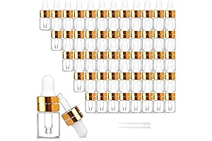50 Pack Essential Oil Dropper Bottles