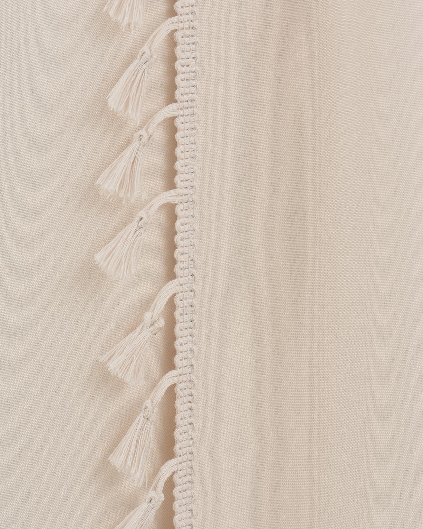 ROOM99 Lara Curtain with Silver Eyelets, 140 x 260 cm, Width x Height, Semi-Transparent Sliding Curtains - Image 3