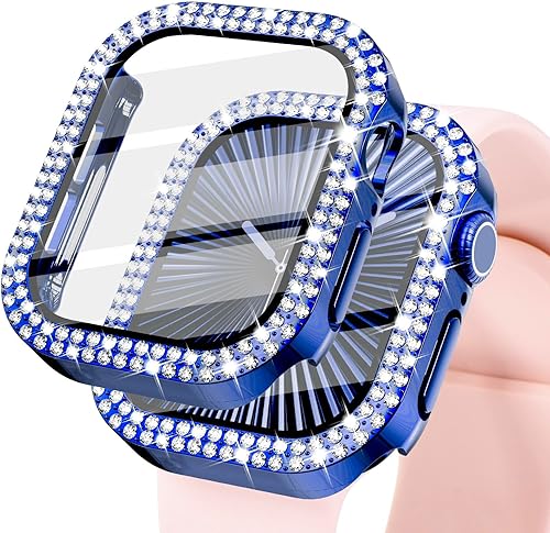 Miniatura 24 de KADES - Funda protectora brillante compatible con Apple Watch Series SE, SE 2022, 6, 5 y 4 de 40 mm, con protector de pantalla incorporado (40 mm,