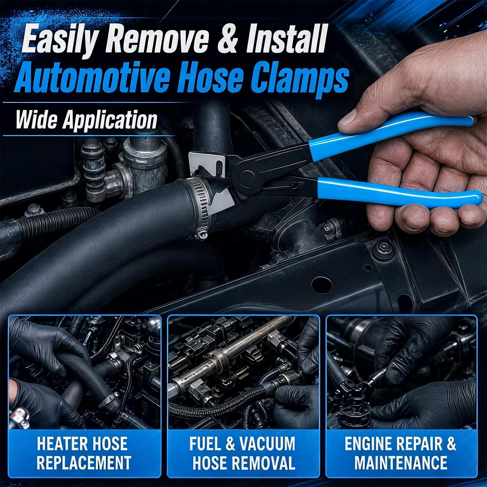 Hose Clamp Pliers Set - 9 Piece Automotive Tool -6