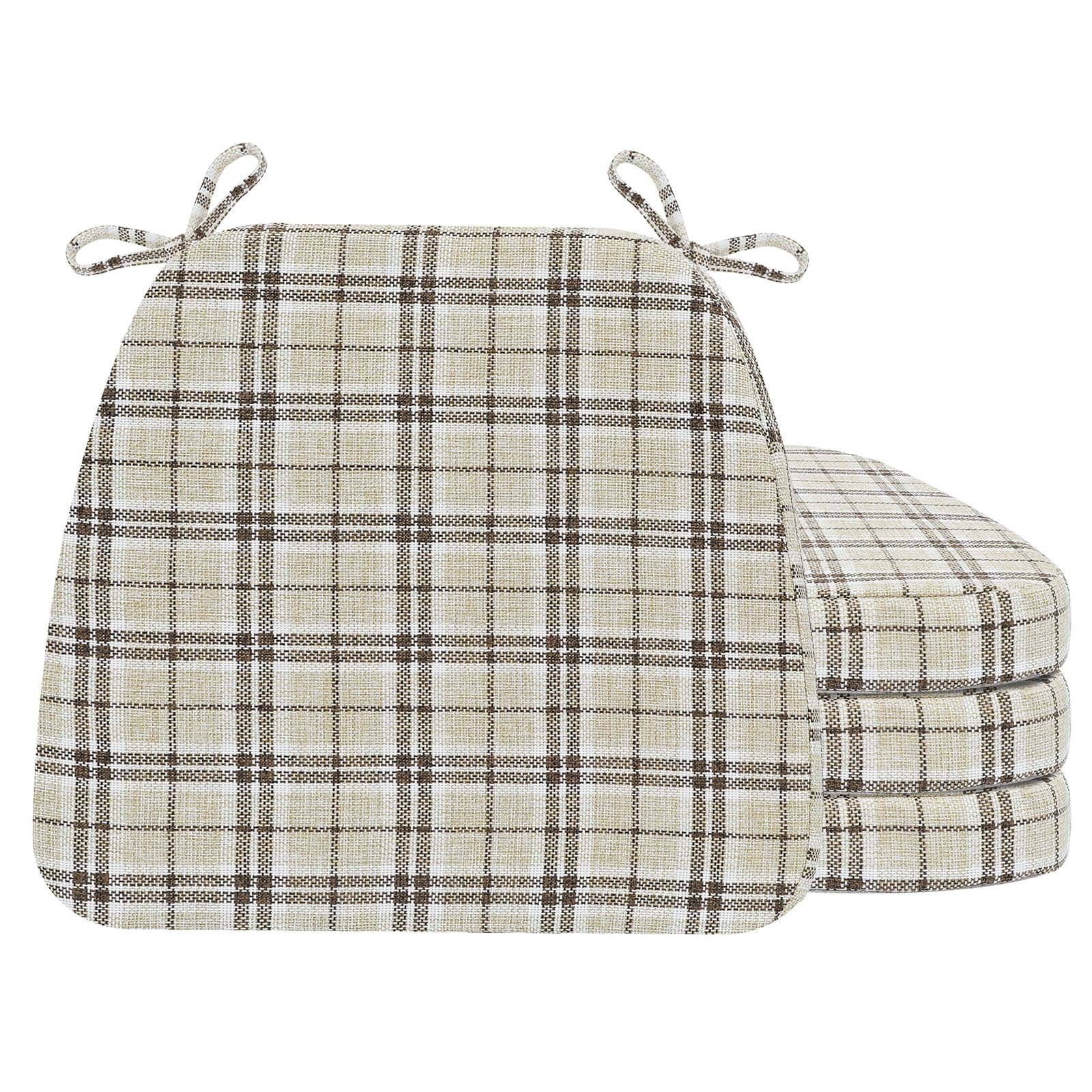 AAAAAcessories Chair Cushions for Dining Chairs, 17 x 16 x 2 in, Set of 4