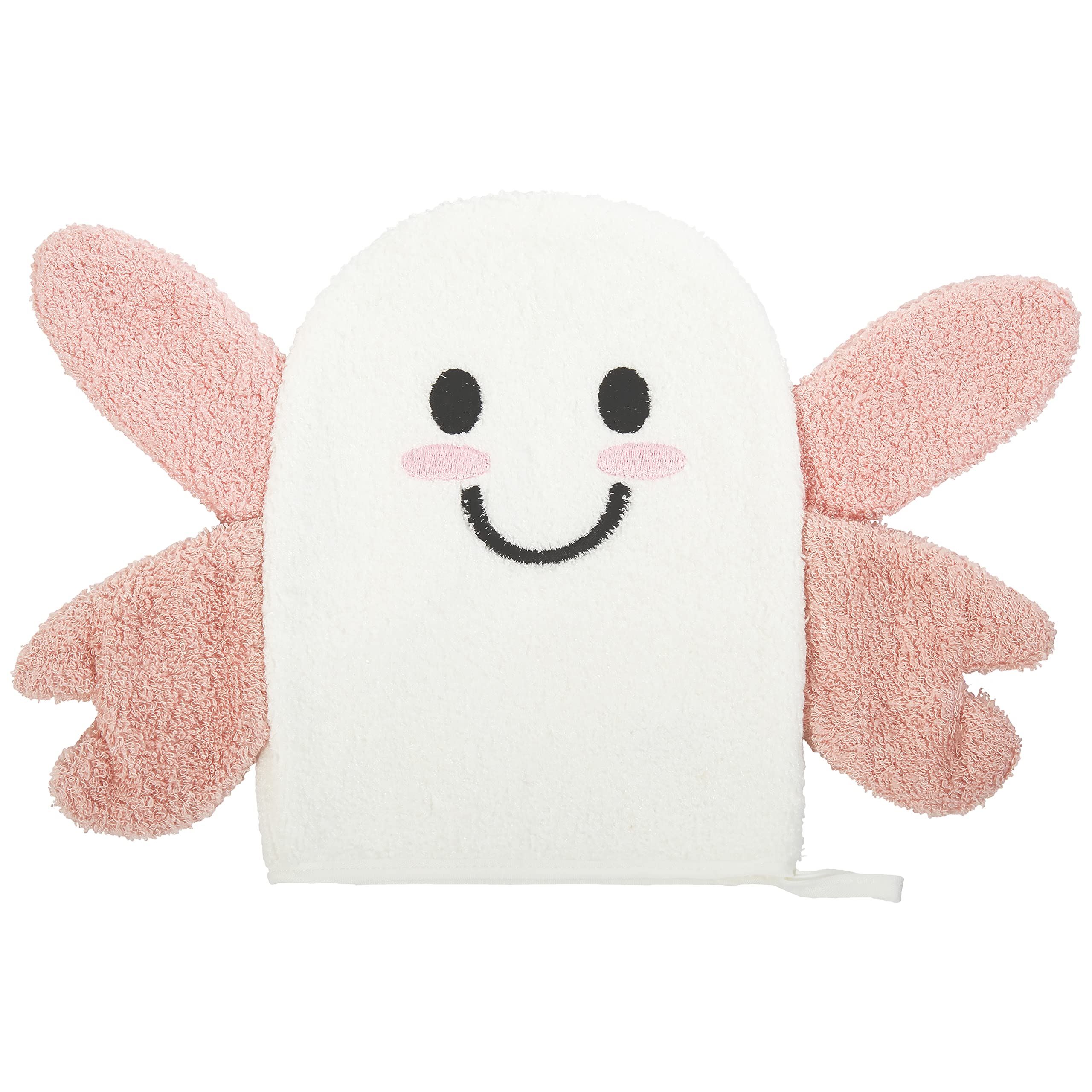 C.R. Gibson BMIT-24246 Gant de toilette pour bébé, 100 % coton, motif papillon mignon, unisexe, 16,8 cm de large x 19,1 cm de long, multicolore