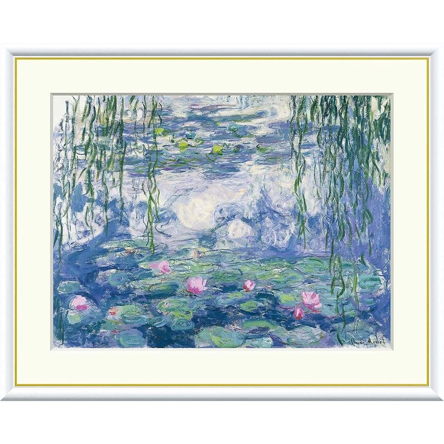 ☆【3枚セット】 MMA メトロポリタン美術館 モネ 睡蓮の池 絵画 油彩 油絵 モネの名作》4 メトロポリタン美術館 、ナショナル・ギャラリー