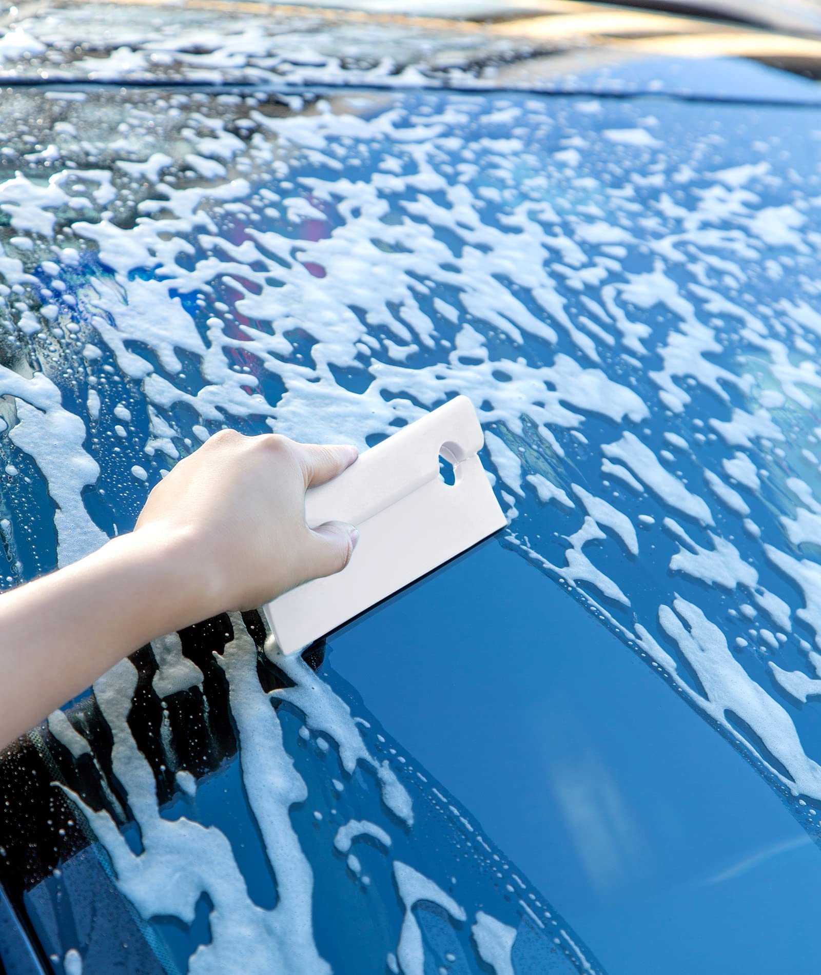 Silikon-Abzieher Mit Wasserklinge – 2 Stück Set Für Fenster, Spiegel, Arbeitsplatten (17,5 Cm, Grün/weiß)